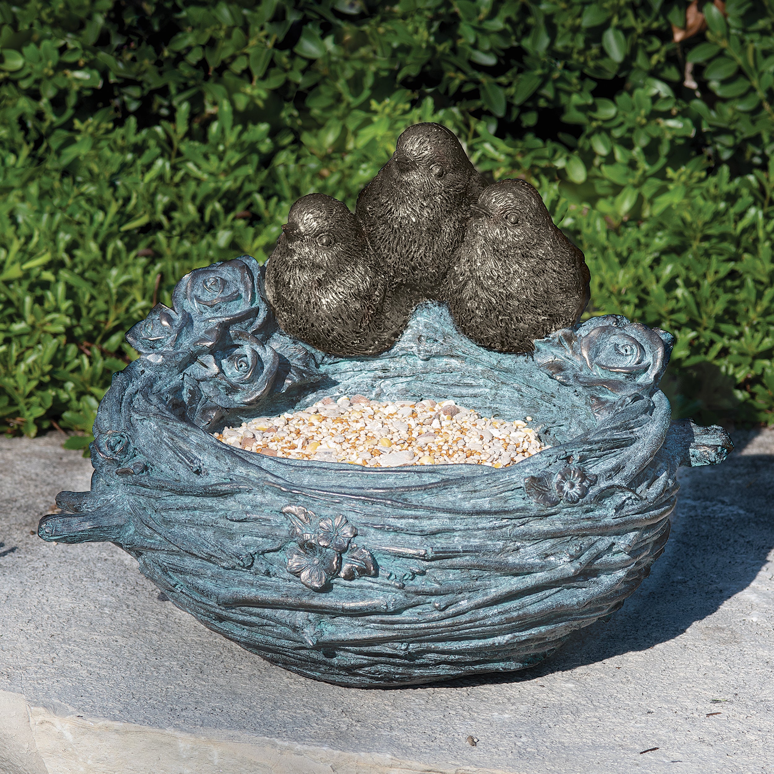 Three Birds Nest Bird Feeder