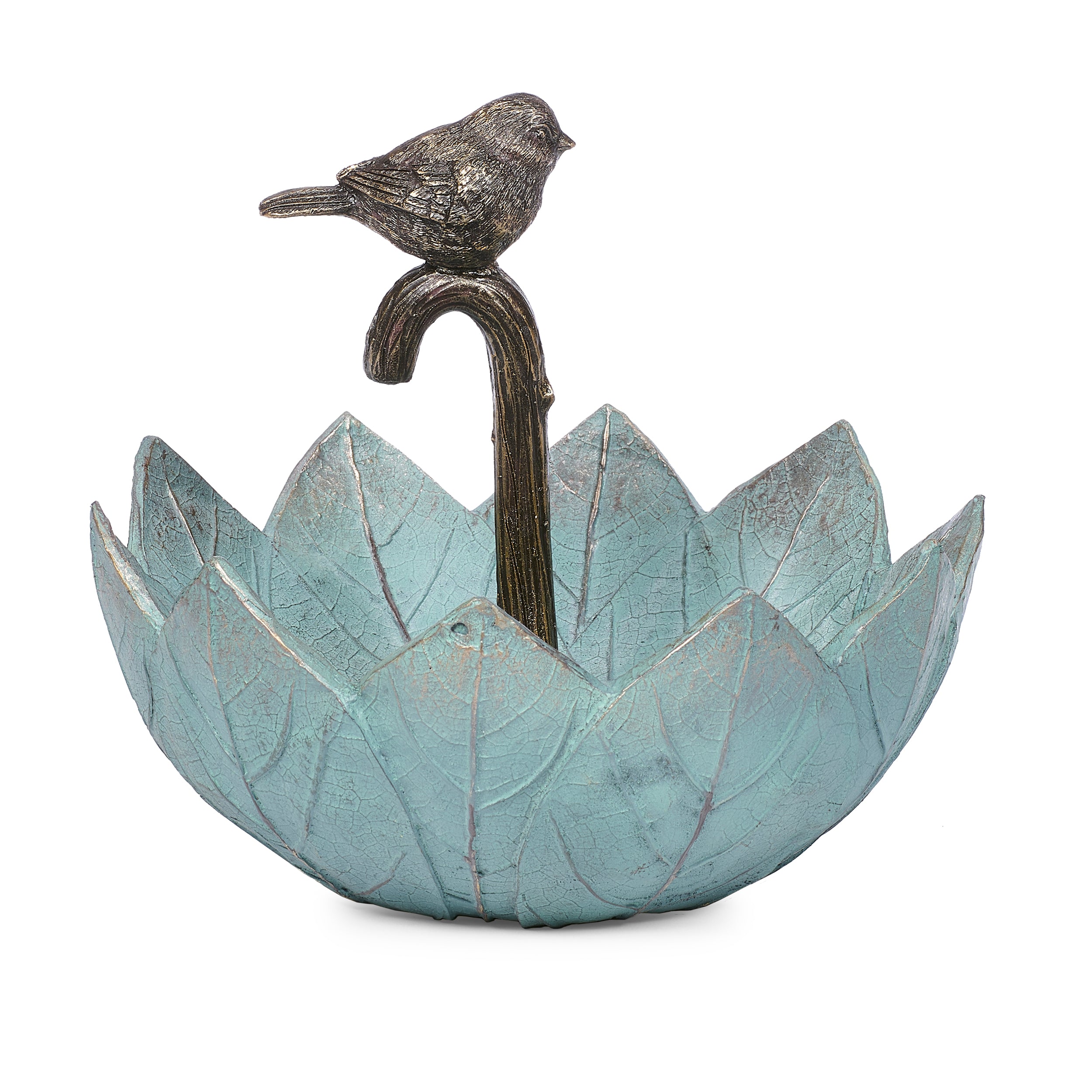 Umbrella Bird Feeder with Perched Bird: