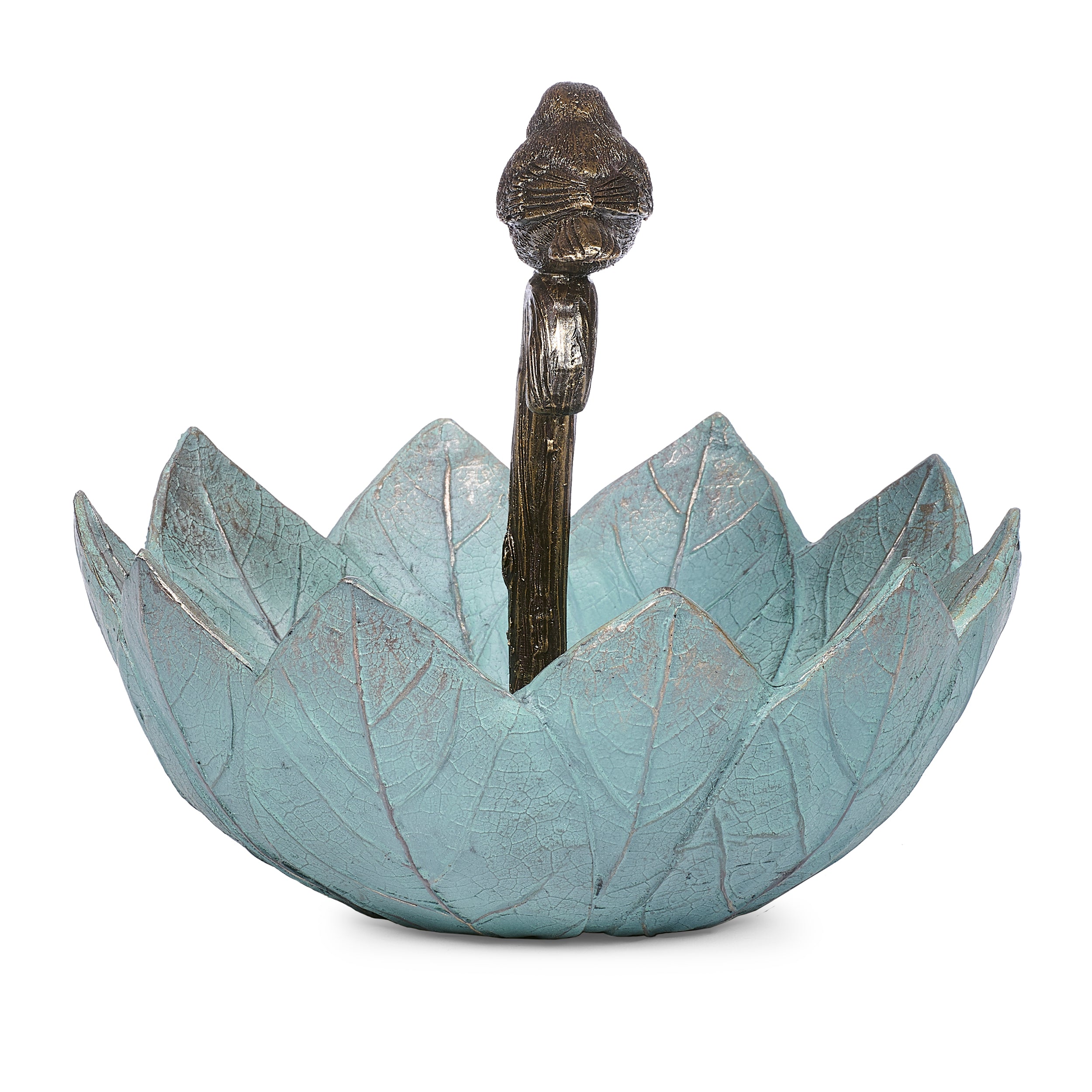 Umbrella Bird Feeder with Perched Bird: