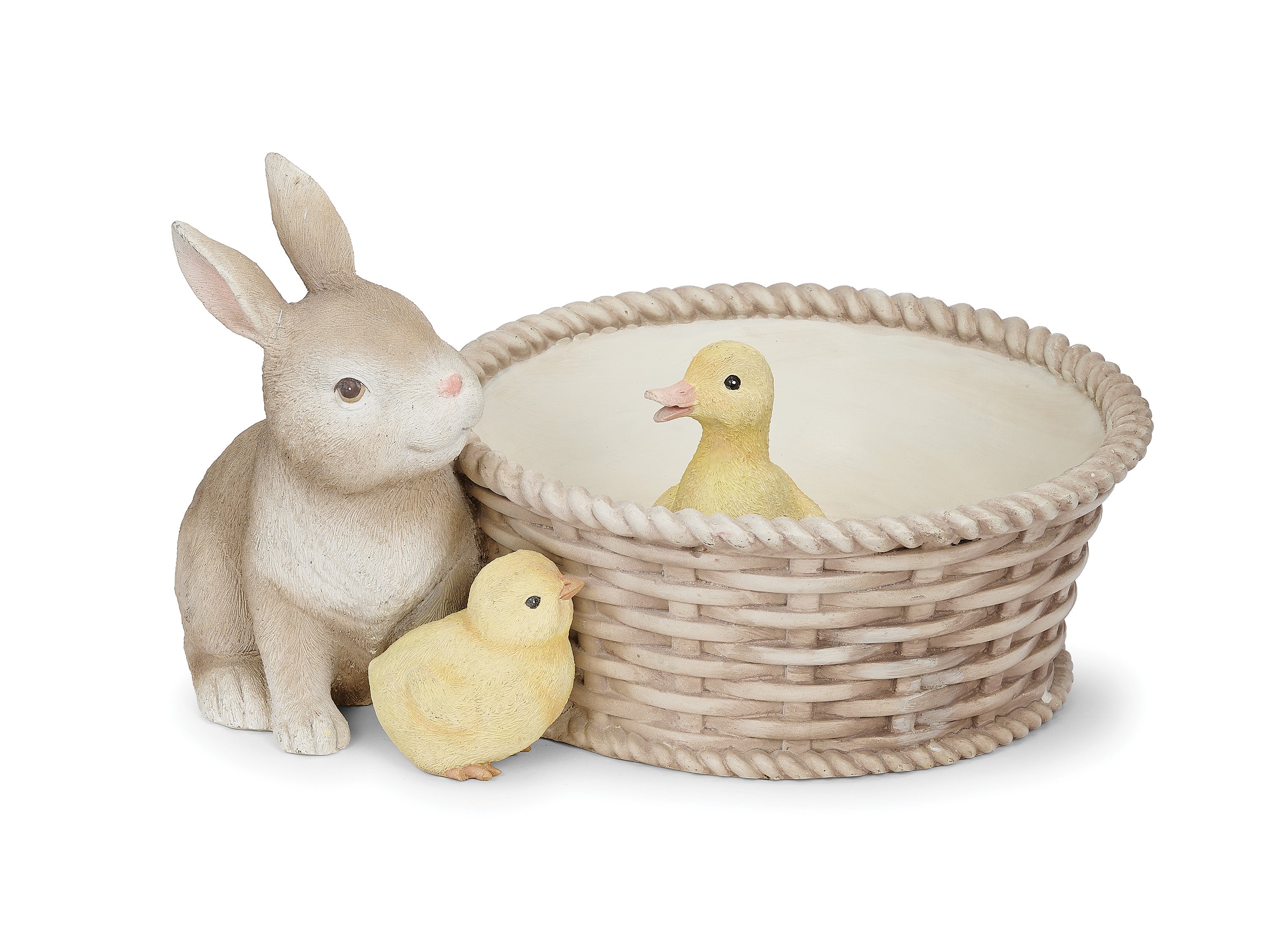 Bunny, Chick, & Duck Basket Planter
