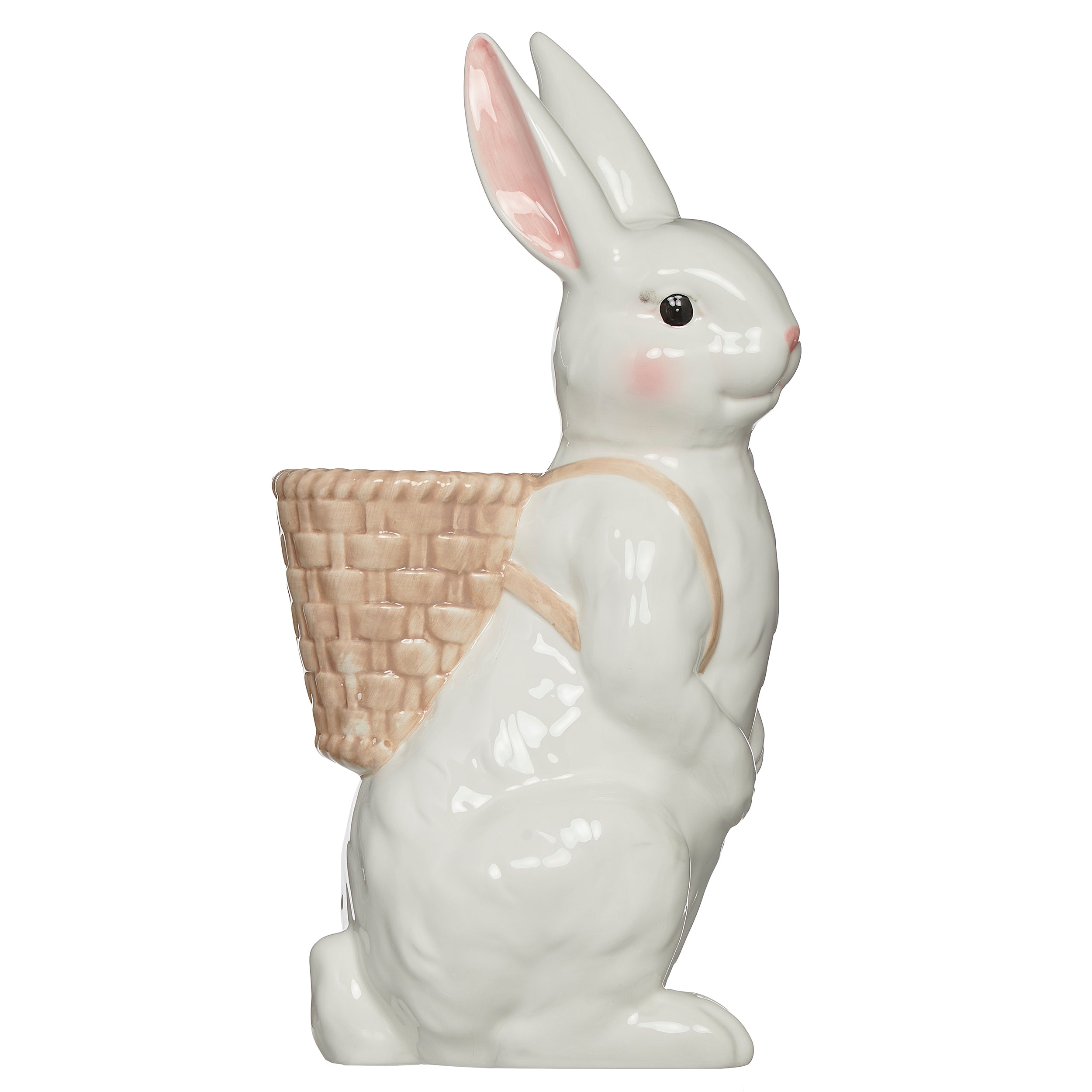 Bunny with Basket on Back Planter
