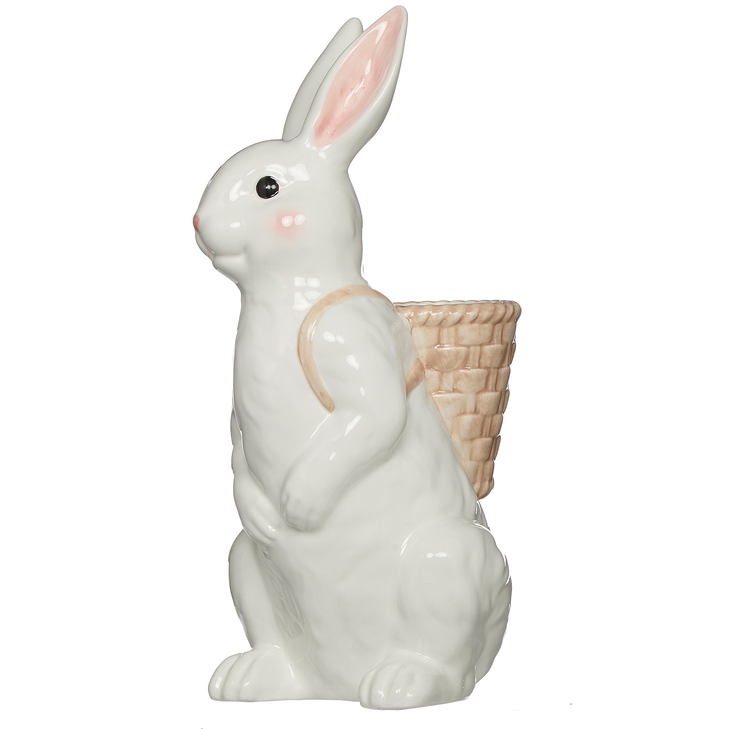 Bunny with Basket on Back Planter