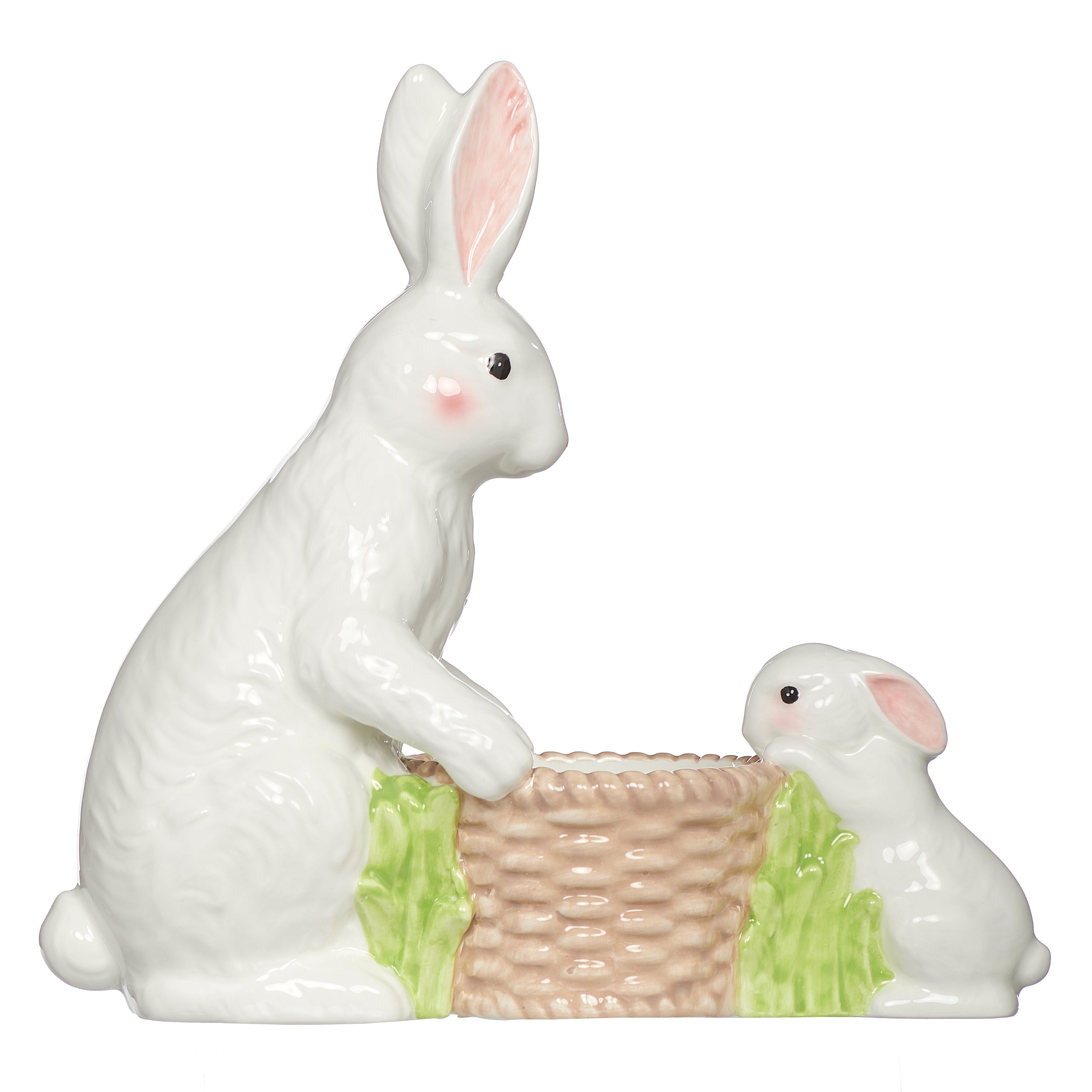 Adult & Baby Bunny Planter