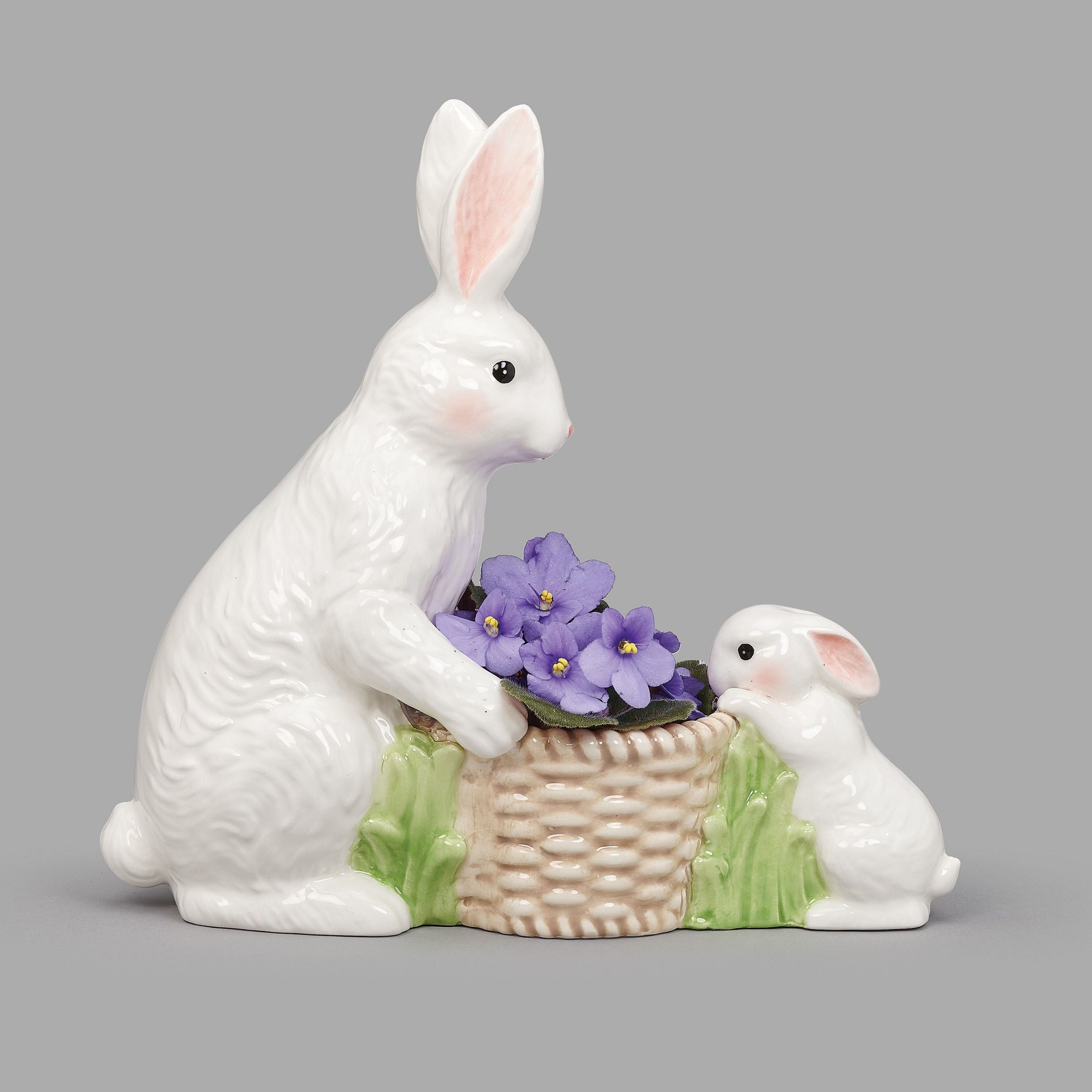 Adult & Baby Bunny Planter
