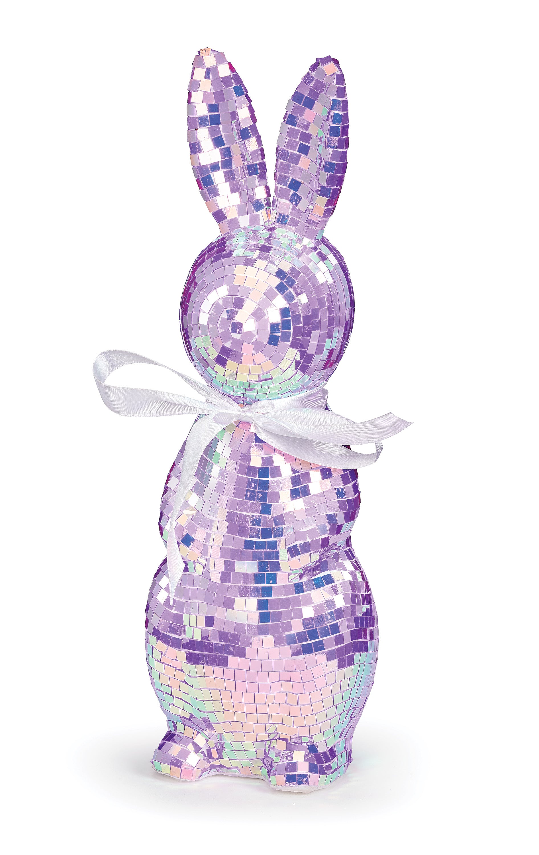 Standing Bunny Mirror Ball Figure