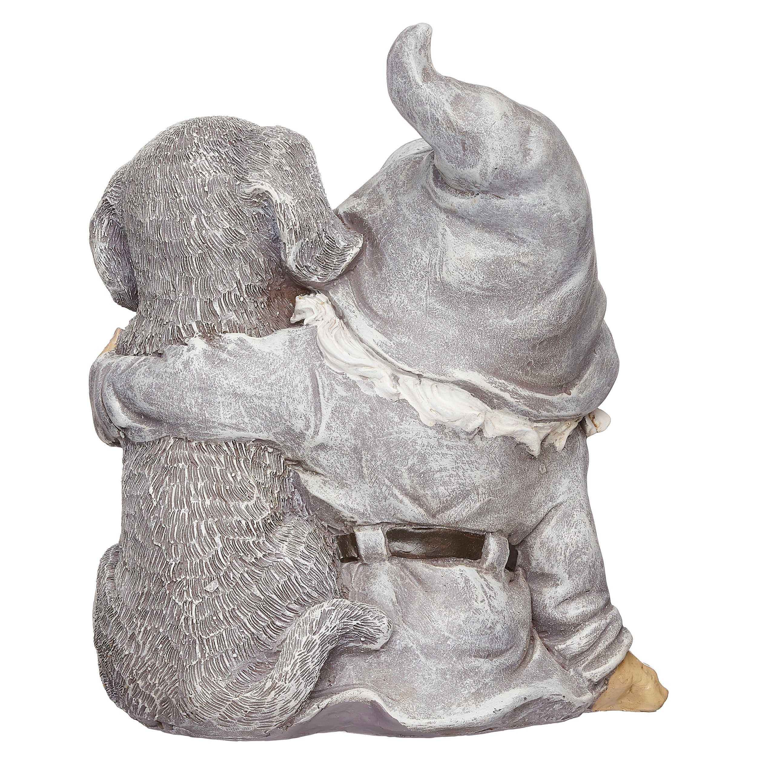 Gnome with Puppy Garden Statue