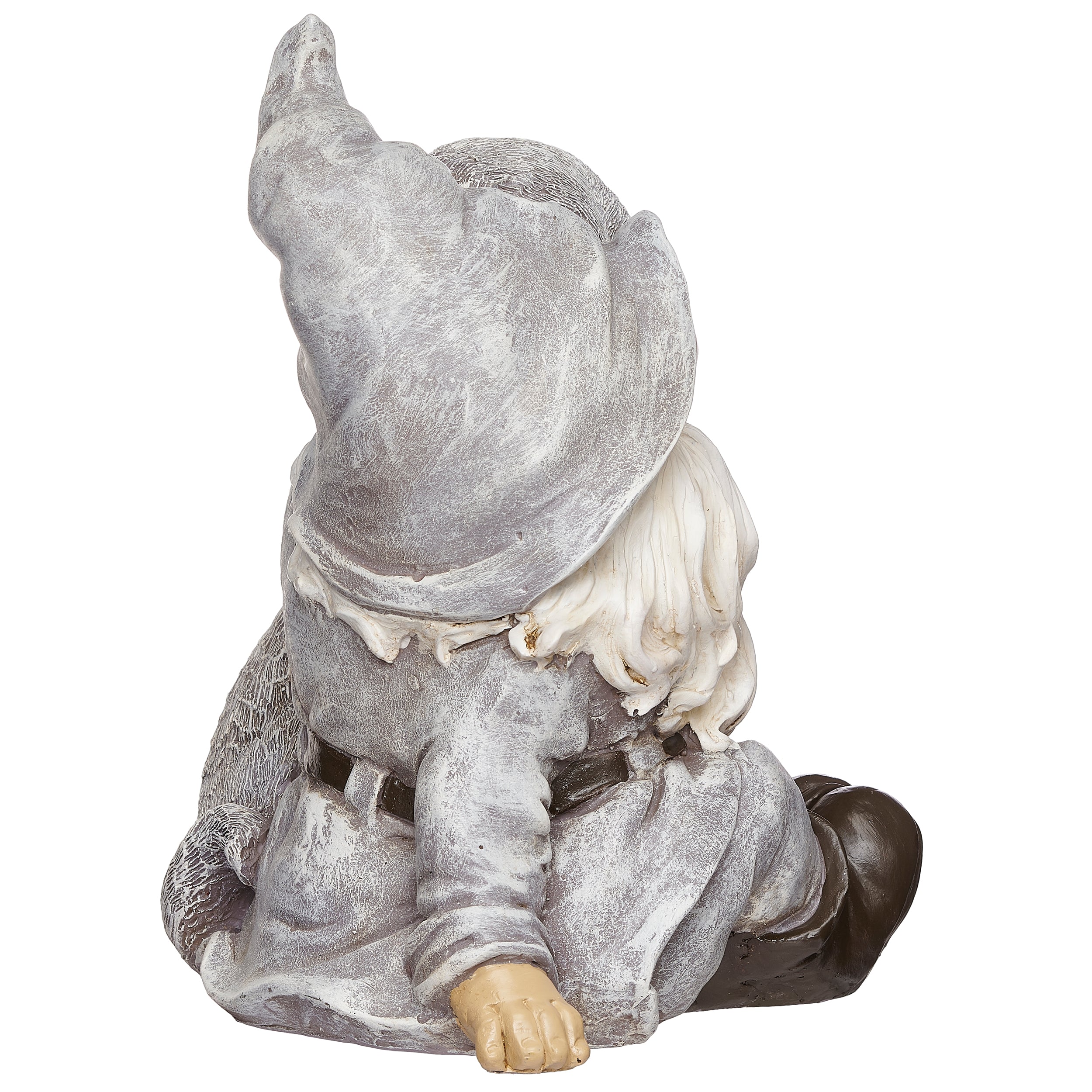 Gnome with Puppy Garden Statue