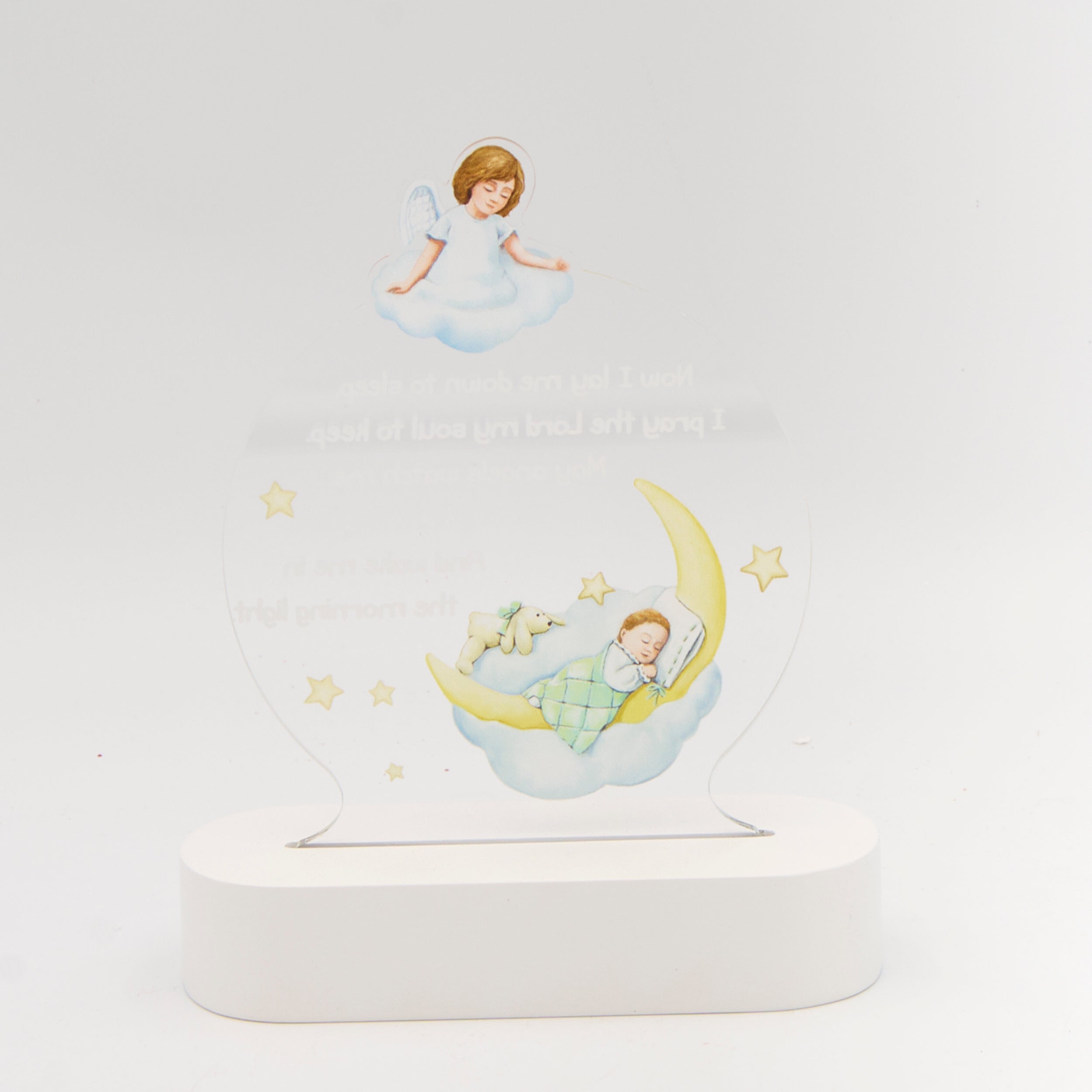 "Now I Lay Me Down to Sleep" Lighted Prayer Display