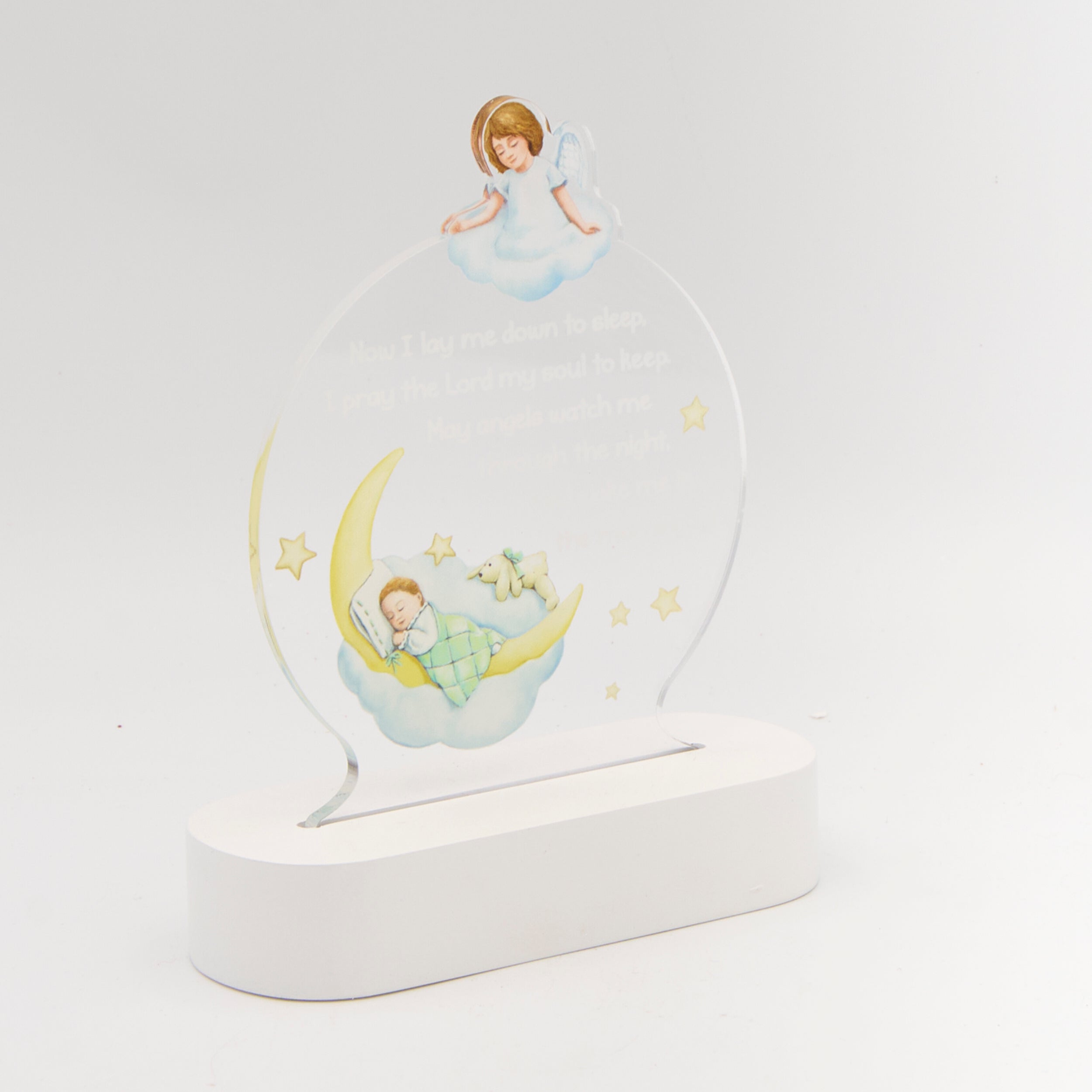 "Now I Lay Me Down to Sleep" Lighted Prayer Display