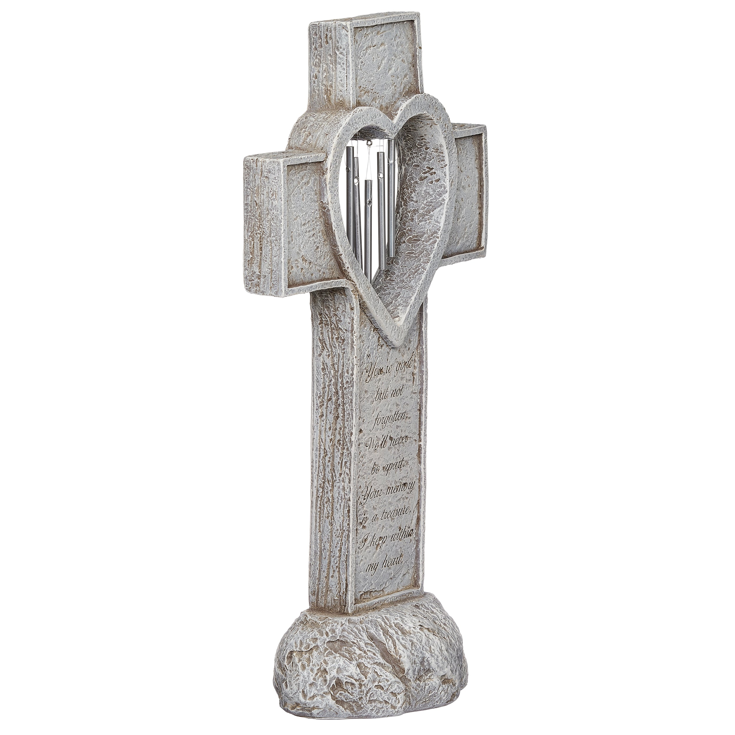 "You’re Gone but Not Forgotten" Memorial Cross Wind Chime