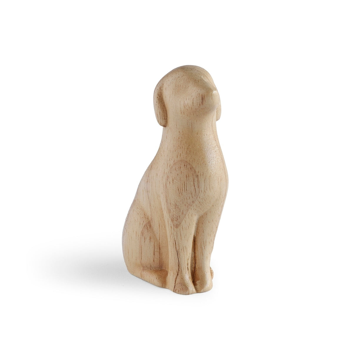 Opposite side view of Paw Prints on My Heart Wooden Dog Memorial Figure
