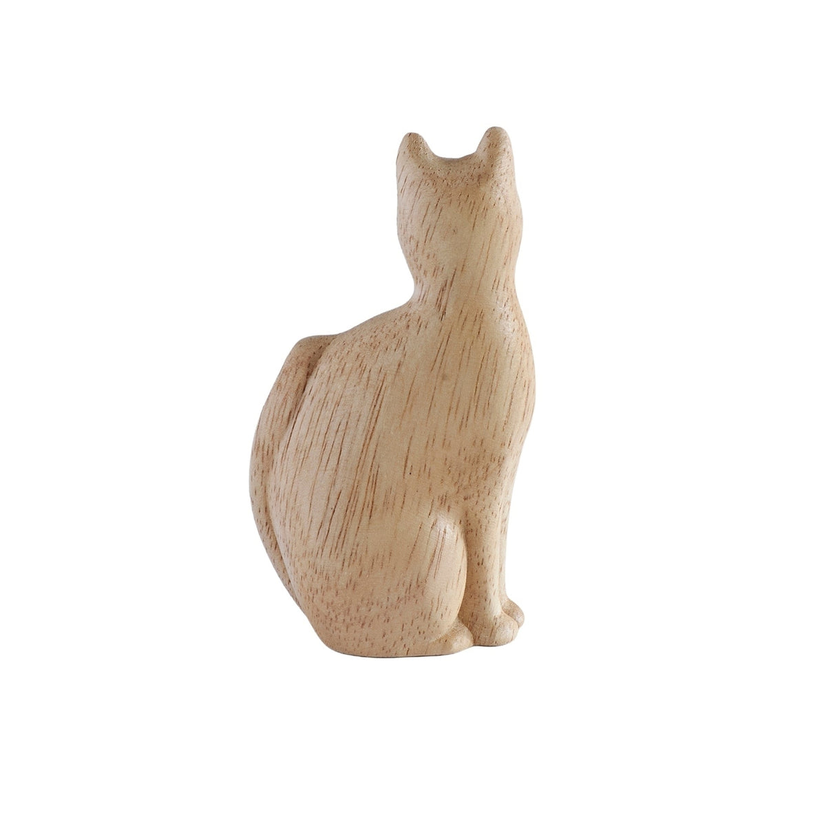 Opposite side view of Paw Prints on My Heart Wooden Cat Memorial Figure