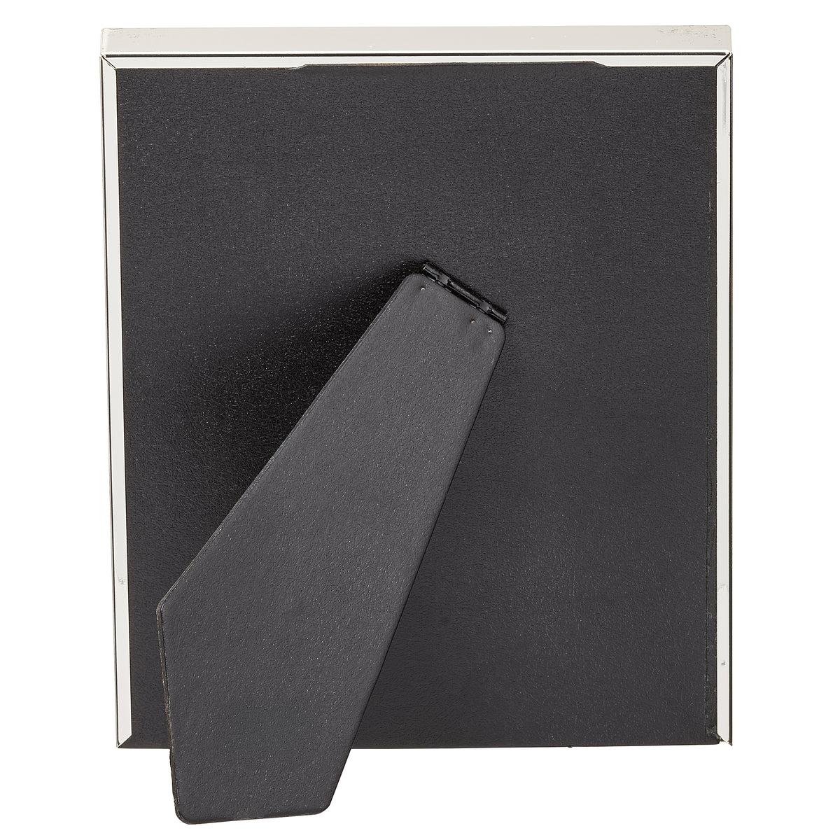 Back view of Caroline Collection Memorial Heart Urn Picture Frame showing the black backing and tabletop easel stand