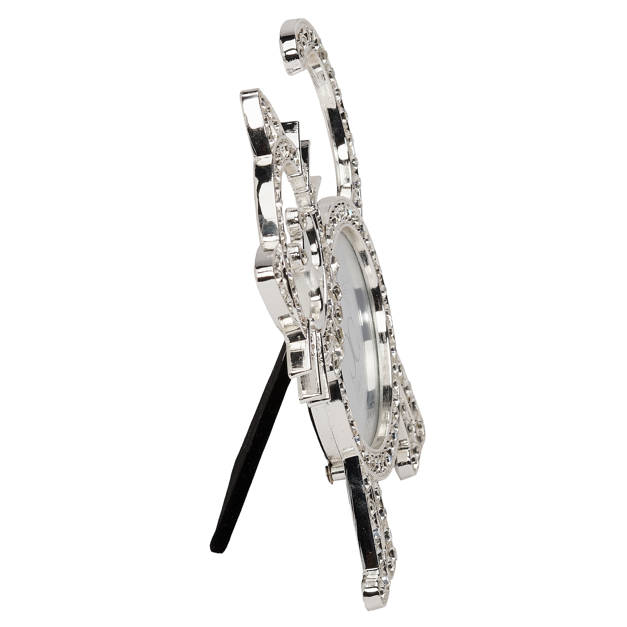 Caroline Collection Sparkling Cat Outline Frame