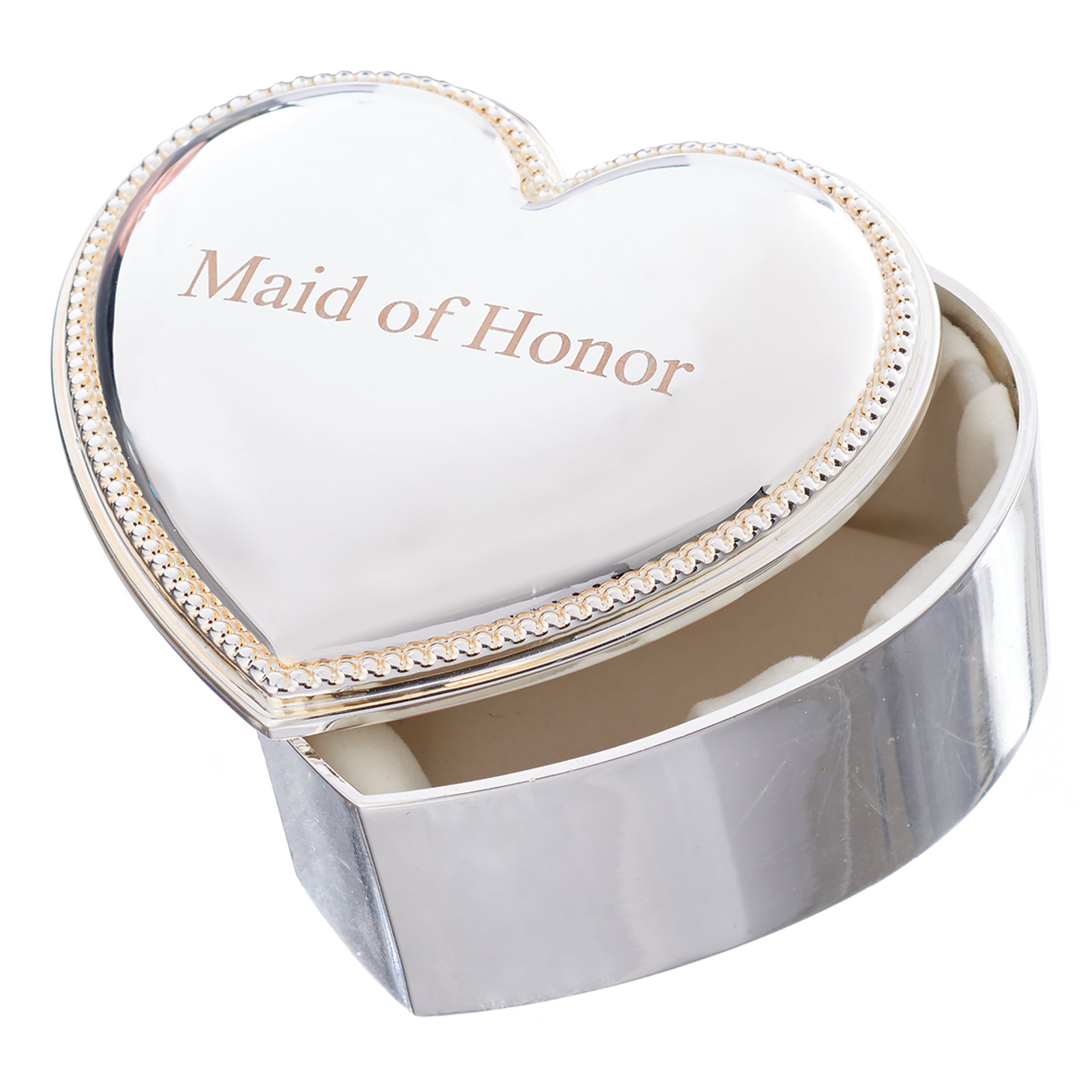 Maid of Honor Heart Keepsake Box