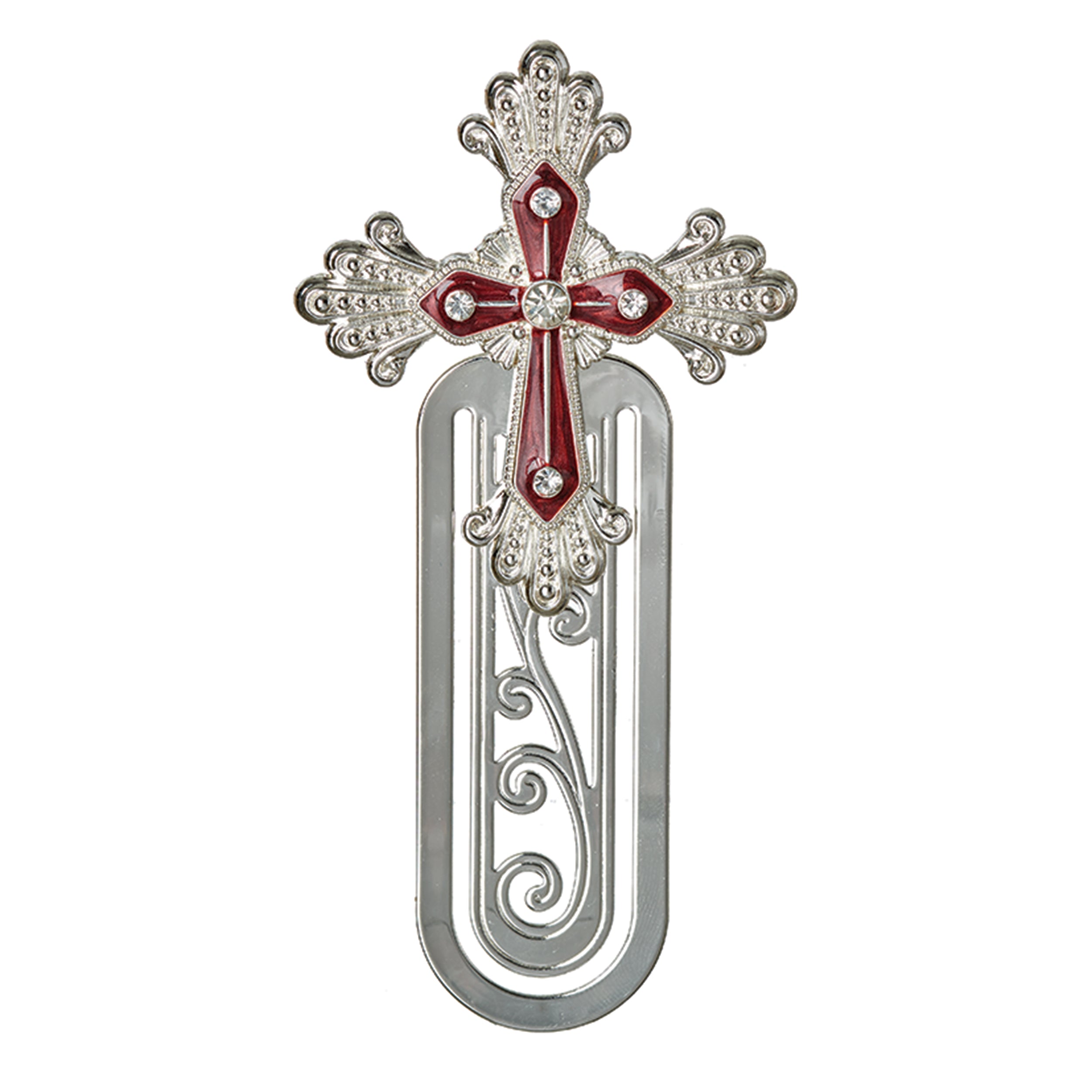 Caroline Collection Birthstone Jeweled Cross Bookmark