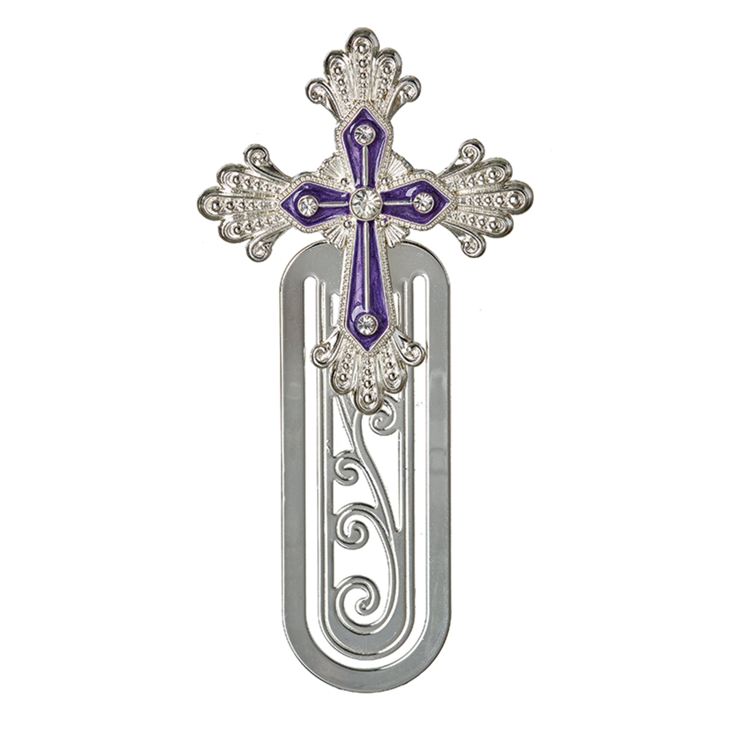 Caroline Collection Birthstone Jeweled Cross Bookmark