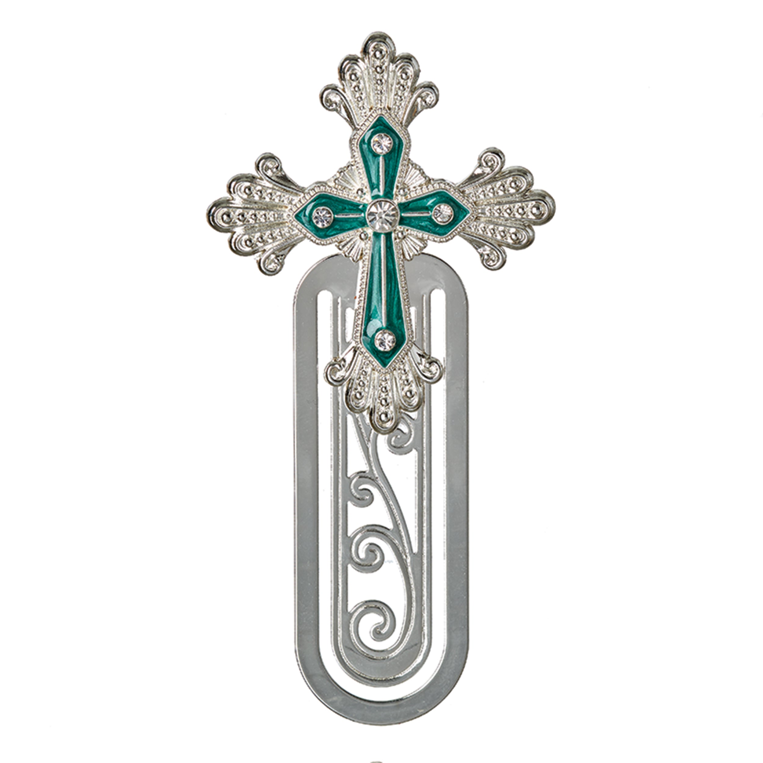 Caroline Collection Birthstone Jeweled Cross Bookmark