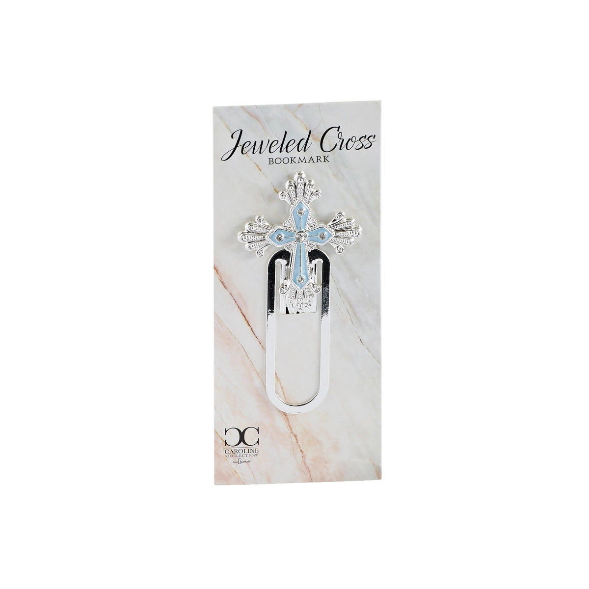 October birthstone cross bookmark in Caroline Collection gift packaging