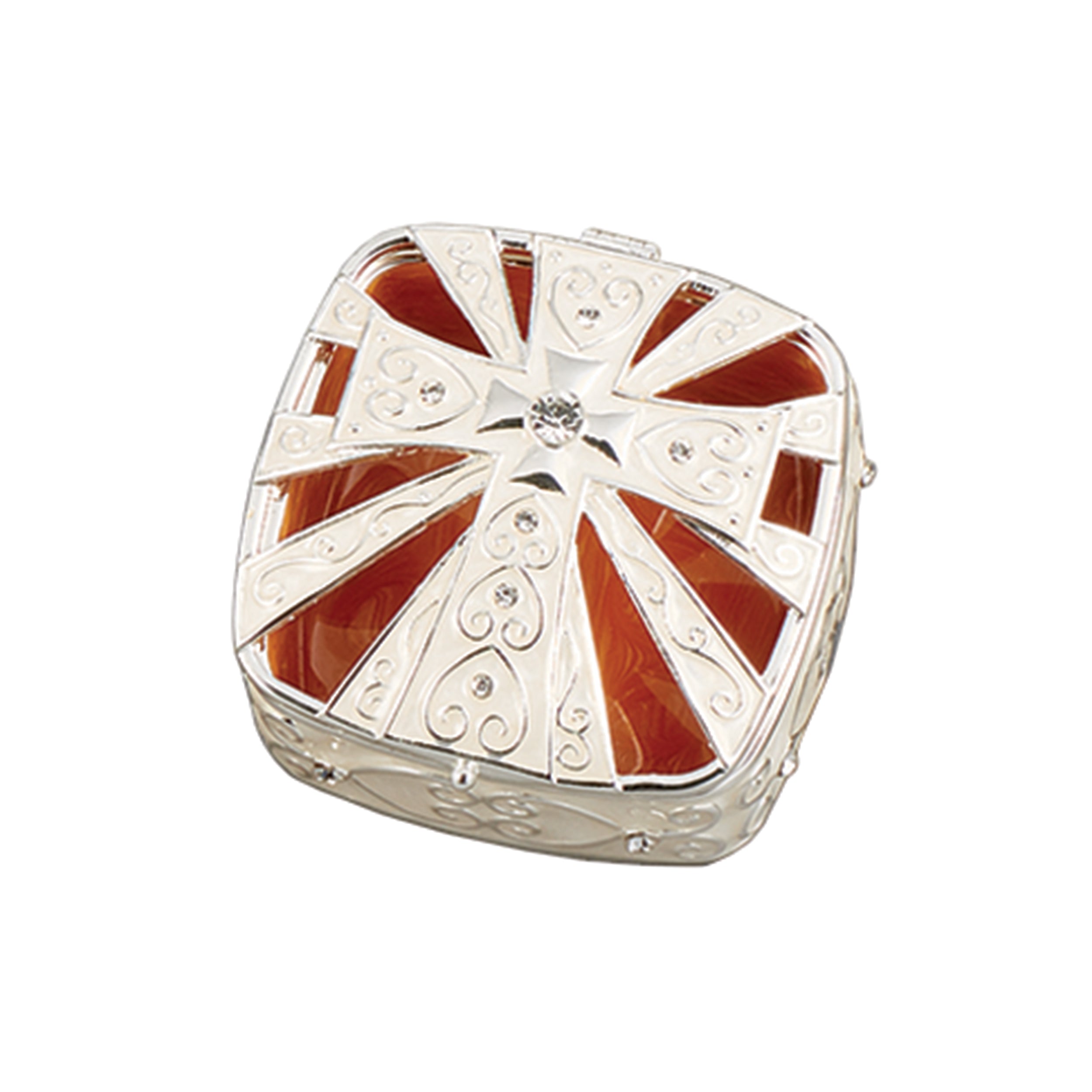 Caroline Collection Birthstone Cross Keepsake Box