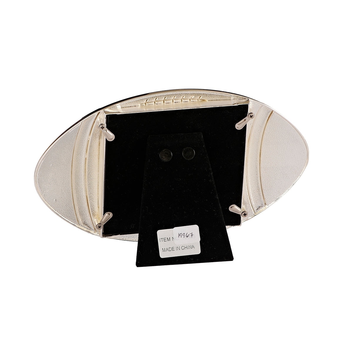 Caroline Collection Football Picture Frame back view with stand
