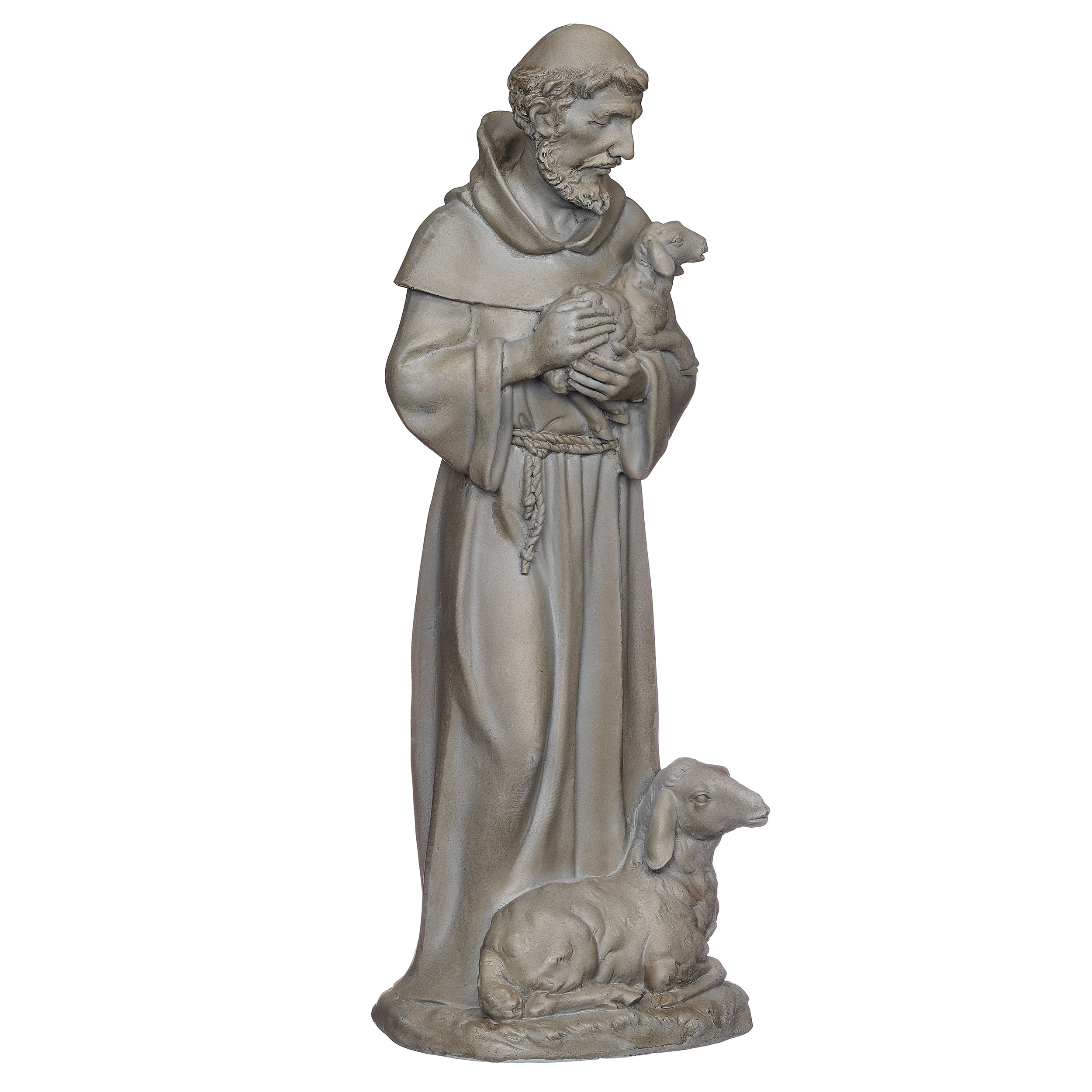 St. Francis with Lambs Garden Statue