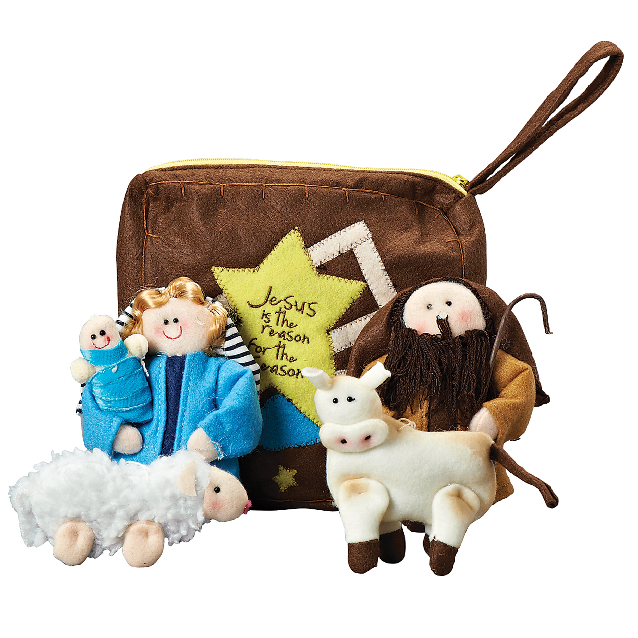 Soft Fabric Nativity Figures with Matching Carry Bag