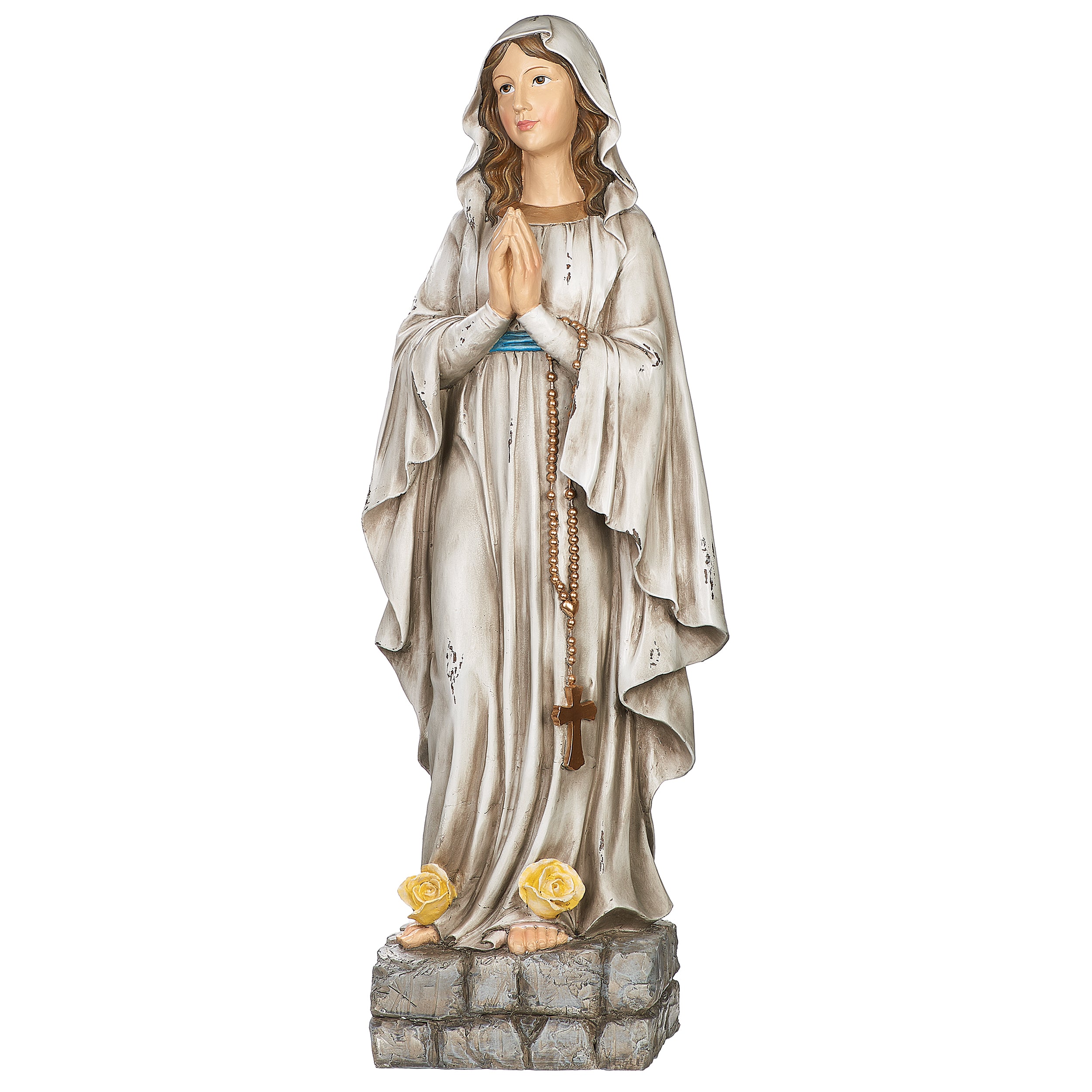 Distressed Our Lady of Lourdes Figure