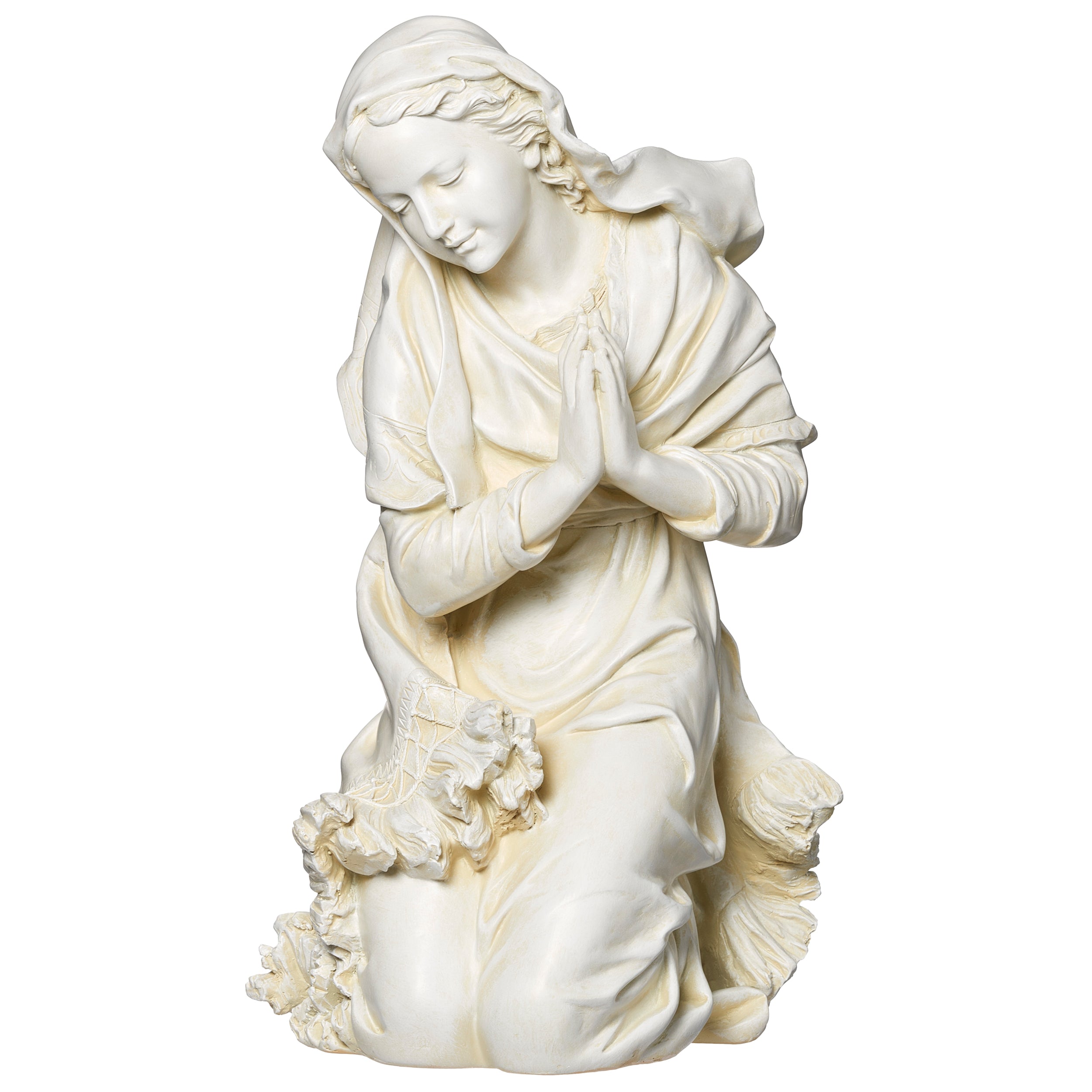 Joseph’s Studio Ivory Praying Mary Garden Statue - 27" Scale