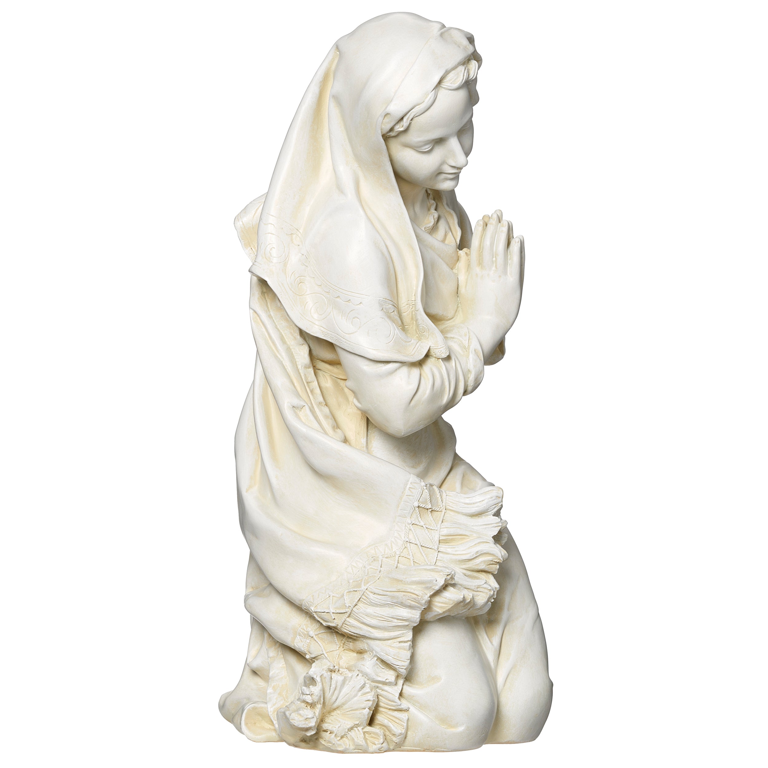 Joseph’s Studio Ivory Praying Mary Garden Statue - 27" Scale