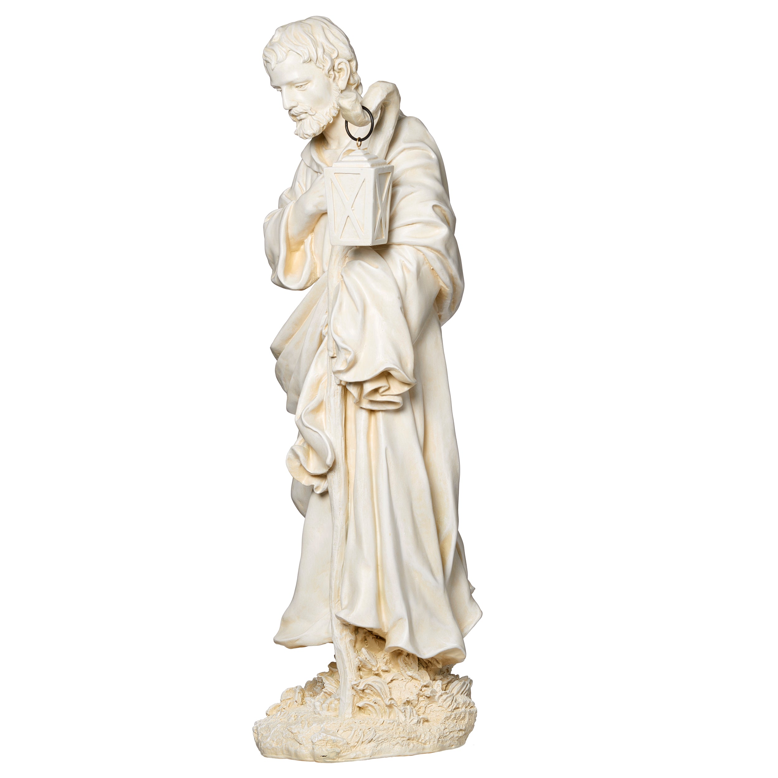 Joseph’s Studio Ivory Joseph with Lantern Garden Statue - 27" Scale