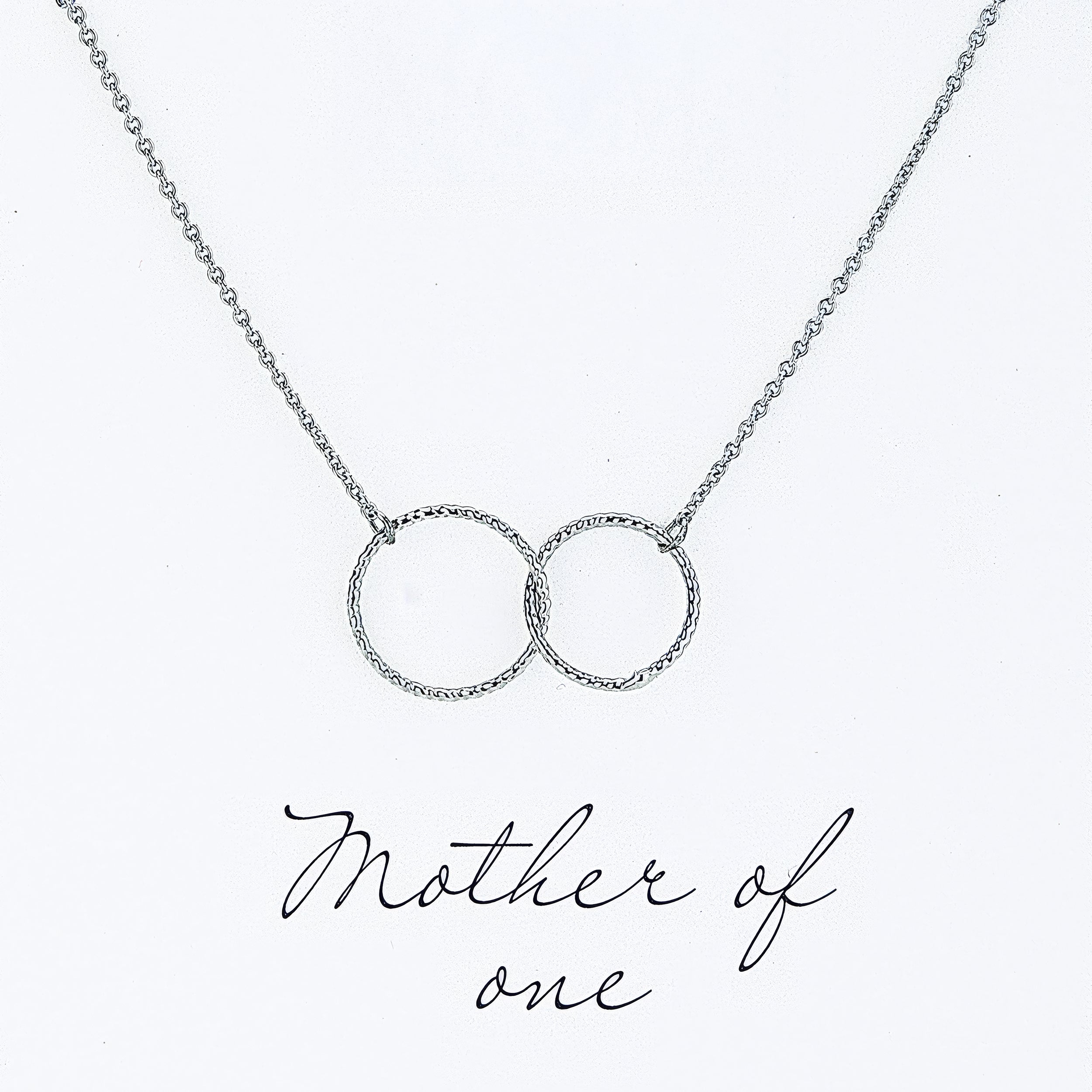 Alexa's Angels Circles of Love Mom Silver Necklace