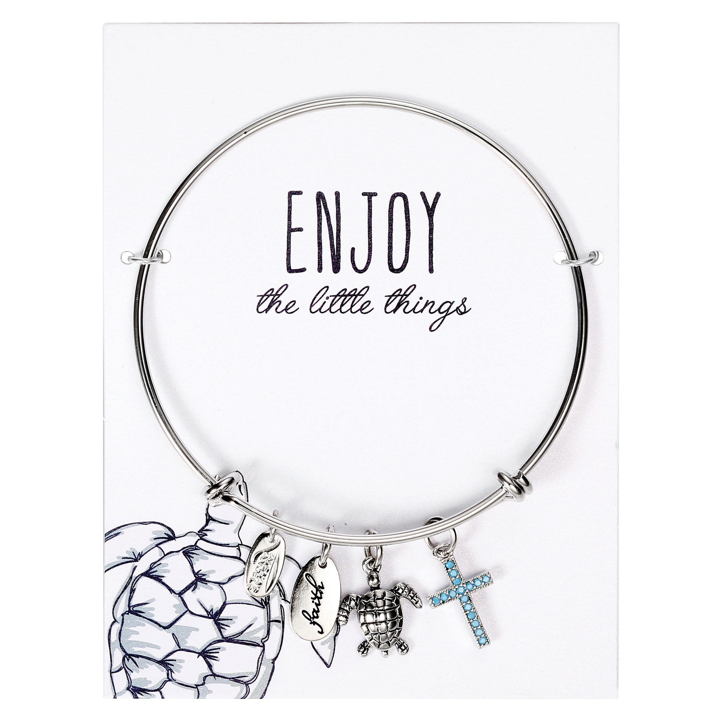 Alexa's Angels Coastal Charm Bracelet – "Enjoy the Little Things"