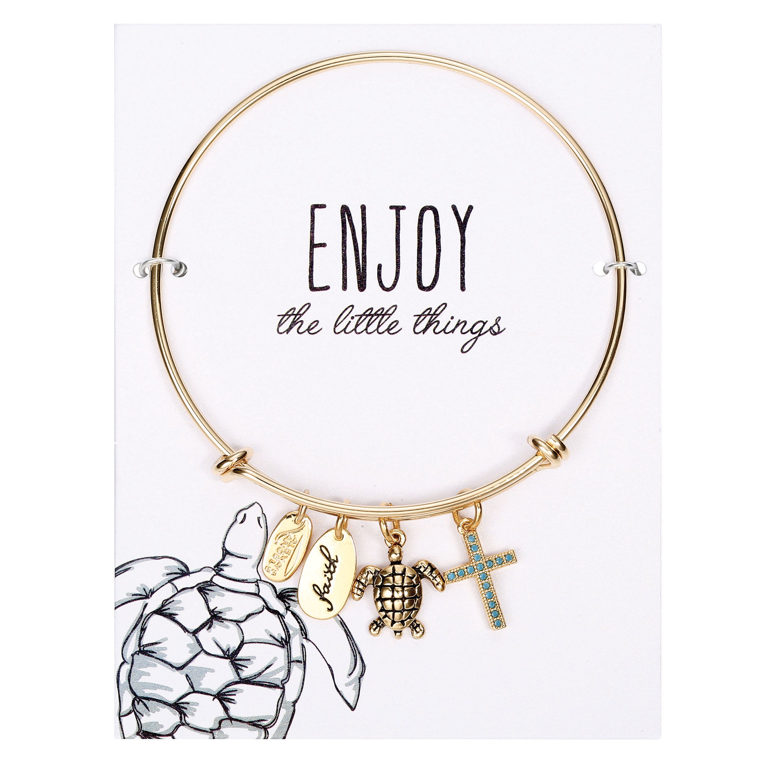 Alexa's Angels Coastal Charm Bracelet – "Enjoy the Little Things"