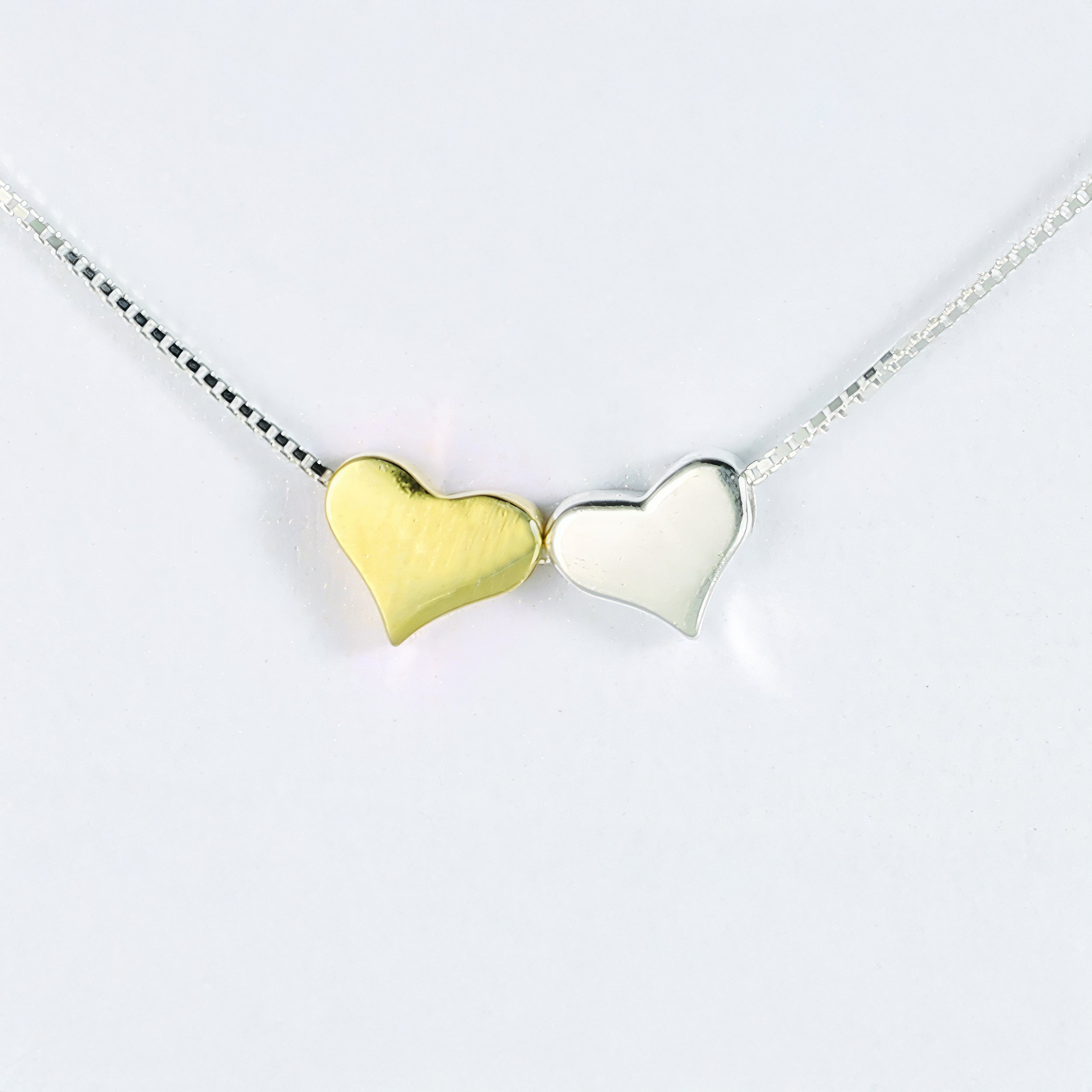 Alexa's Angels Many Hearts, One Family Necklace – Sterling Silver & Gold