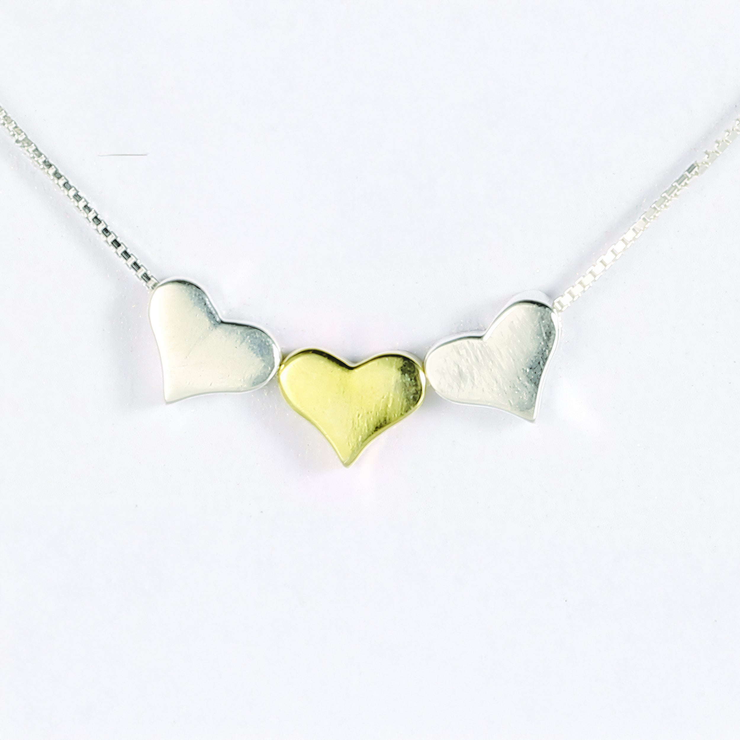 Alexa's Angels Many Hearts, One Family Necklace – Sterling Silver & Gold