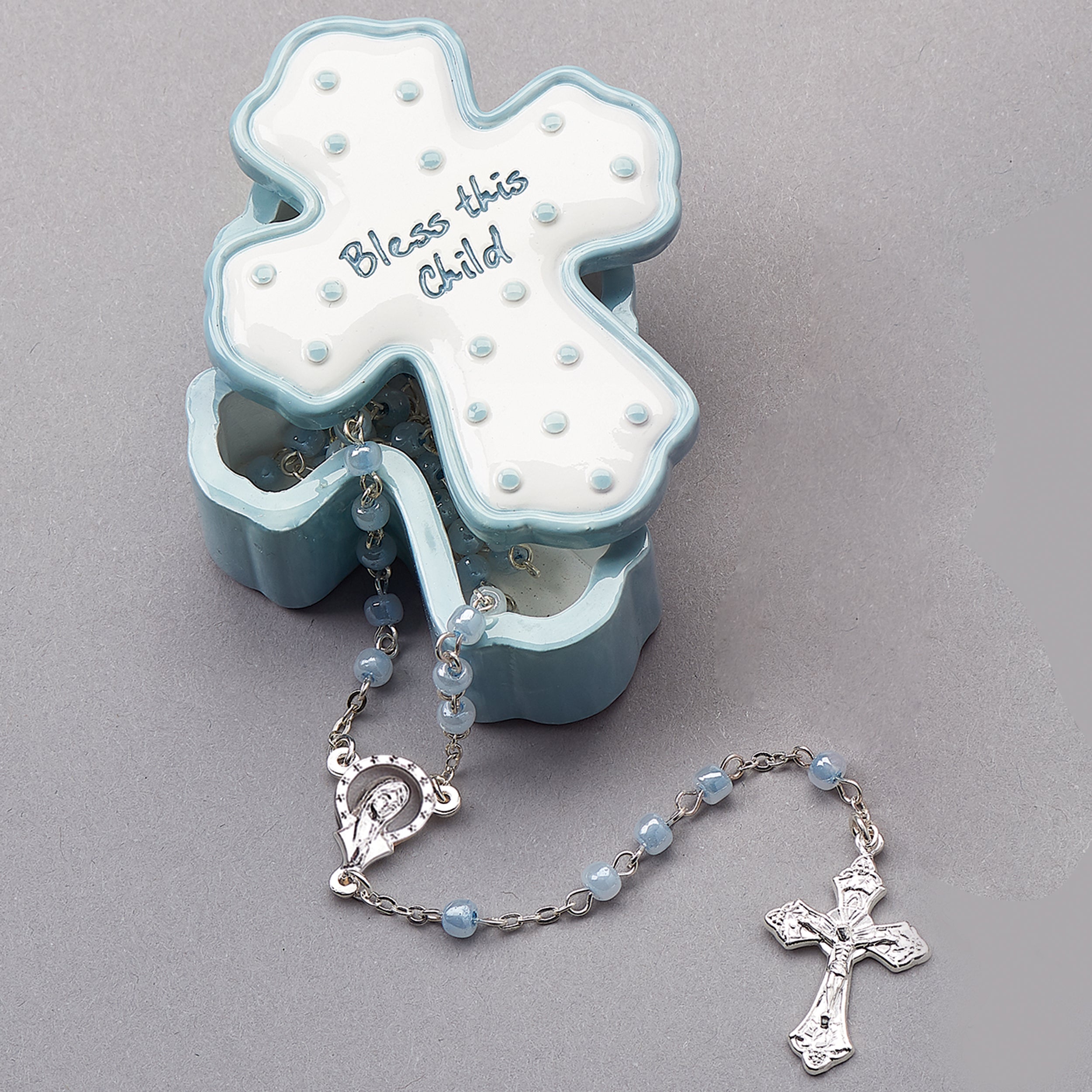 Bless This Child Keepsake Box with Rosary