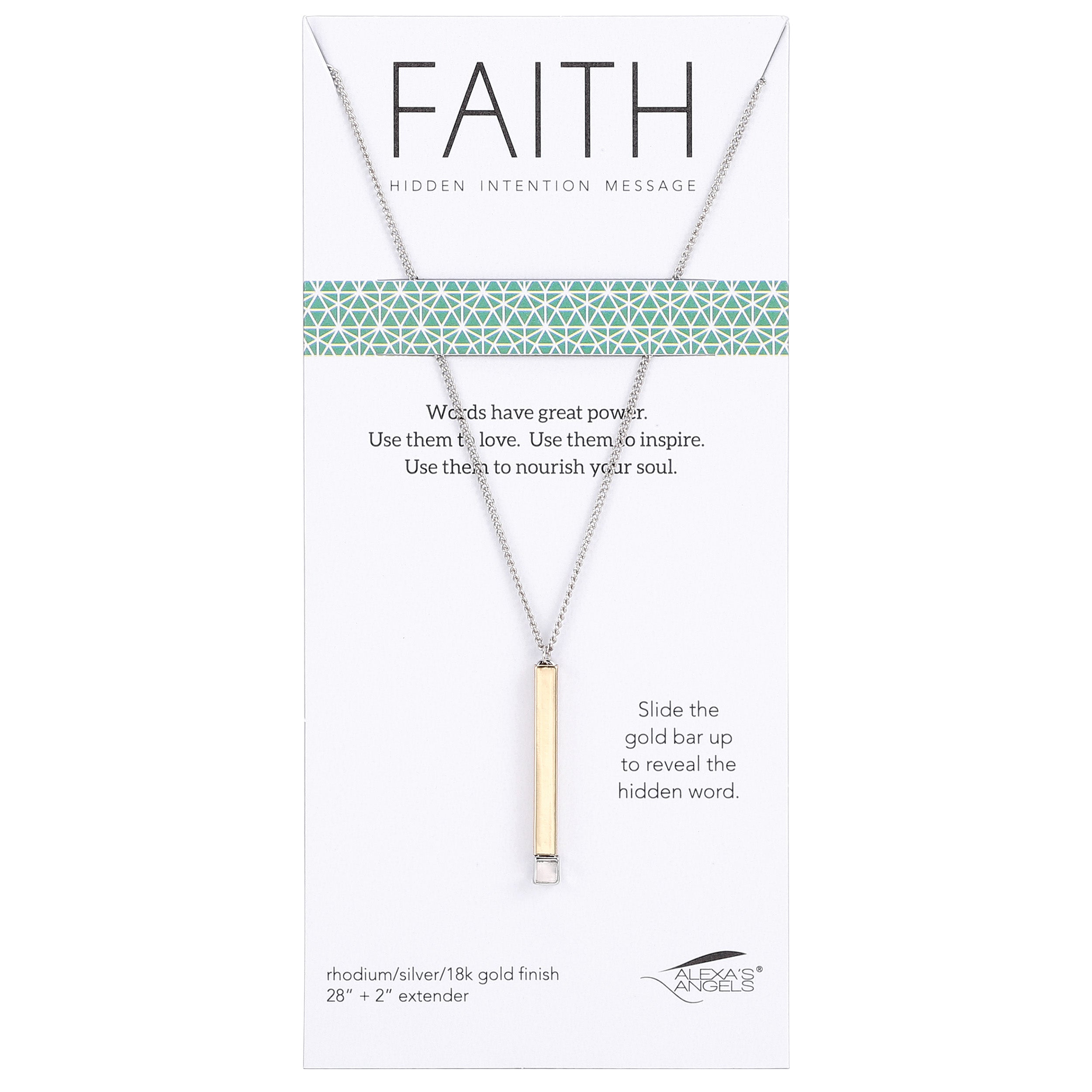 Alexa's Angels Hidden Message Intention Necklace