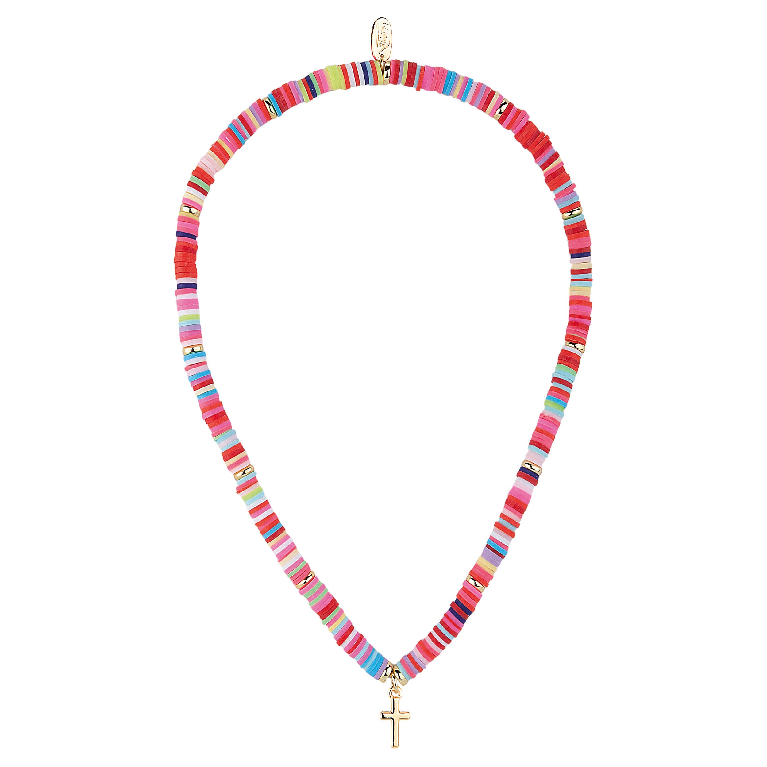 Alexa's Angels Heishi Bead Faith & Love Necklace