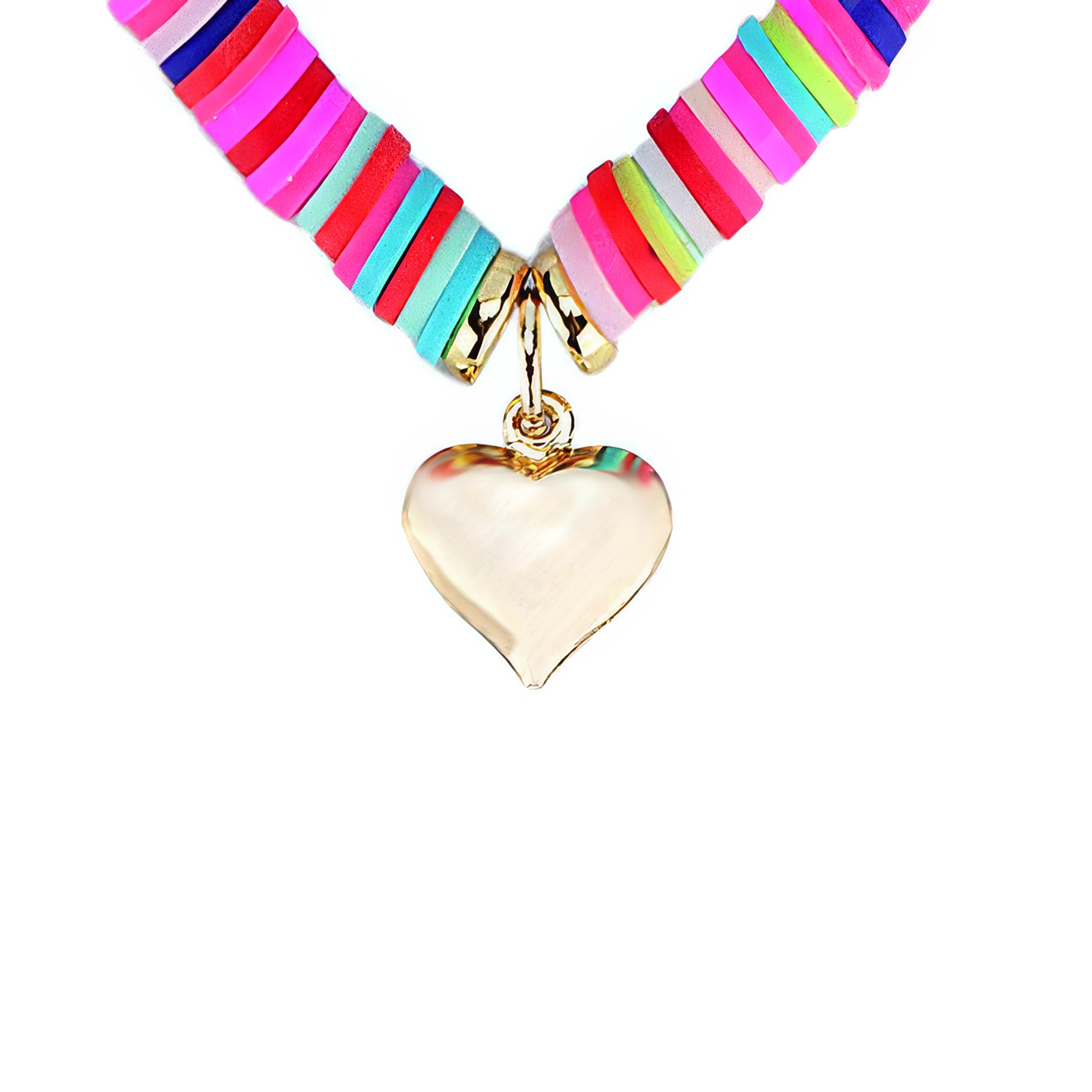 Alexa's Angels Heishi Bead Faith & Love Necklace