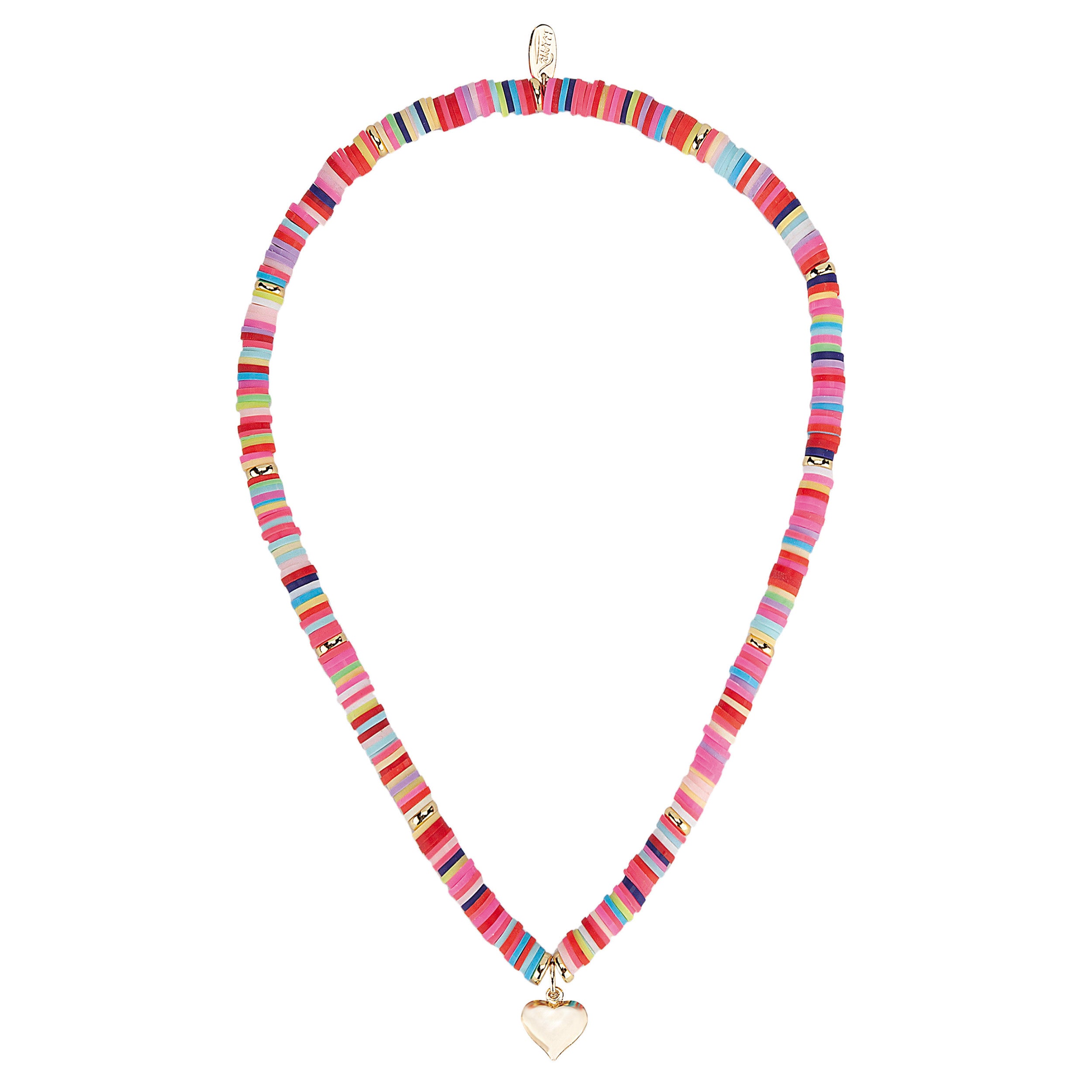 Alexa's Angels Heishi Bead Faith & Love Necklace