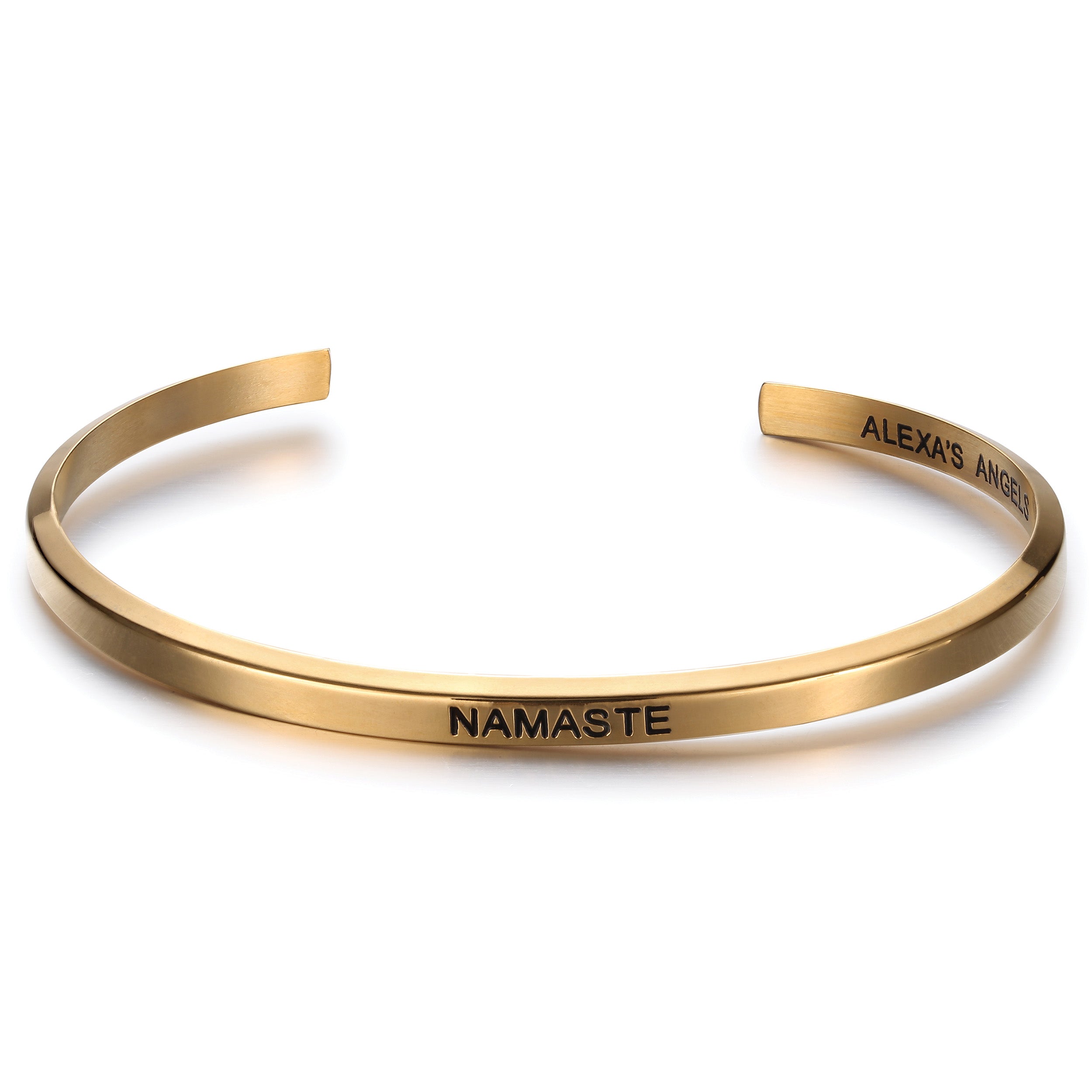Alexa's Angels "Namaste" Engraved Bracelet