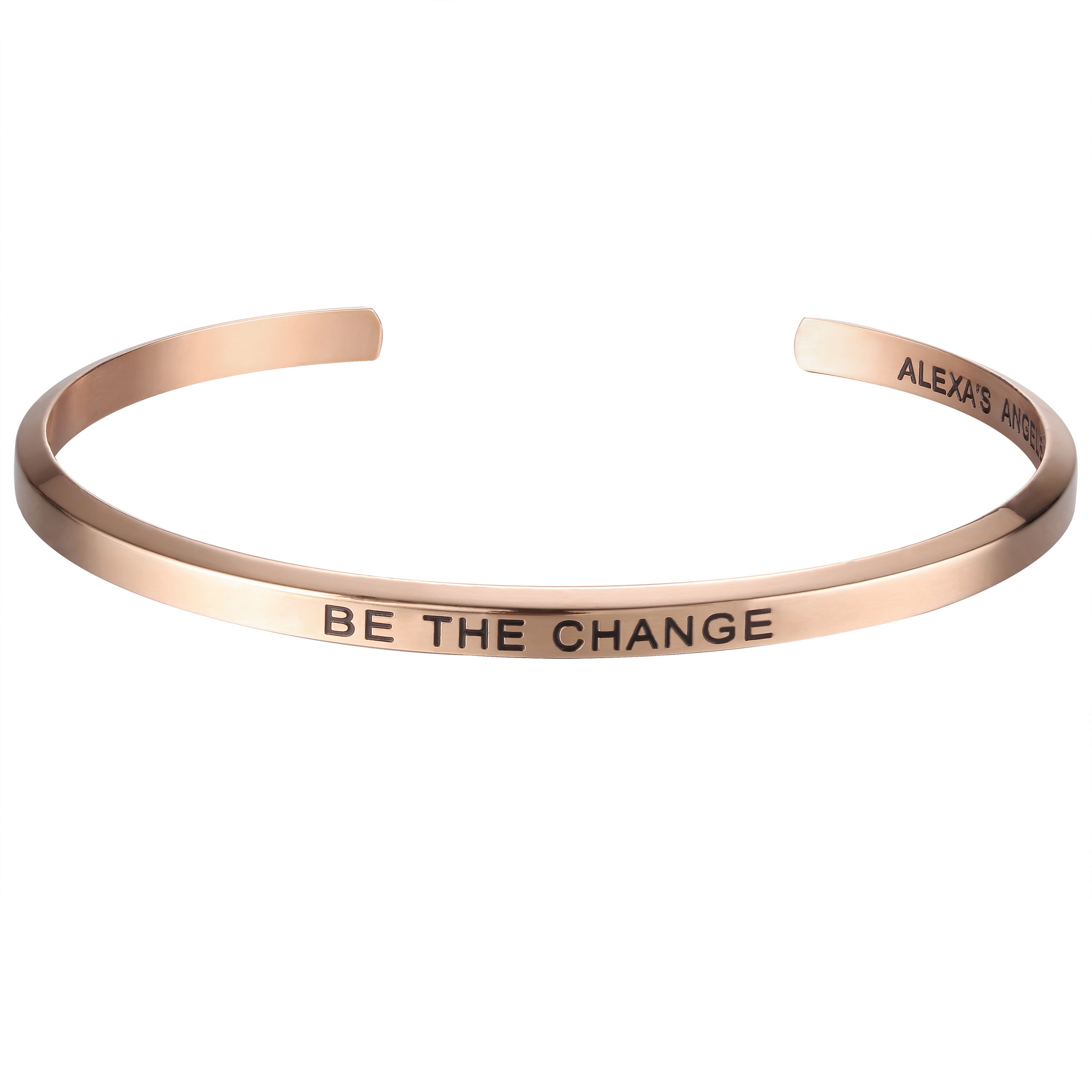 Alexa's Angels "Be the Change" Engraved Bracelet