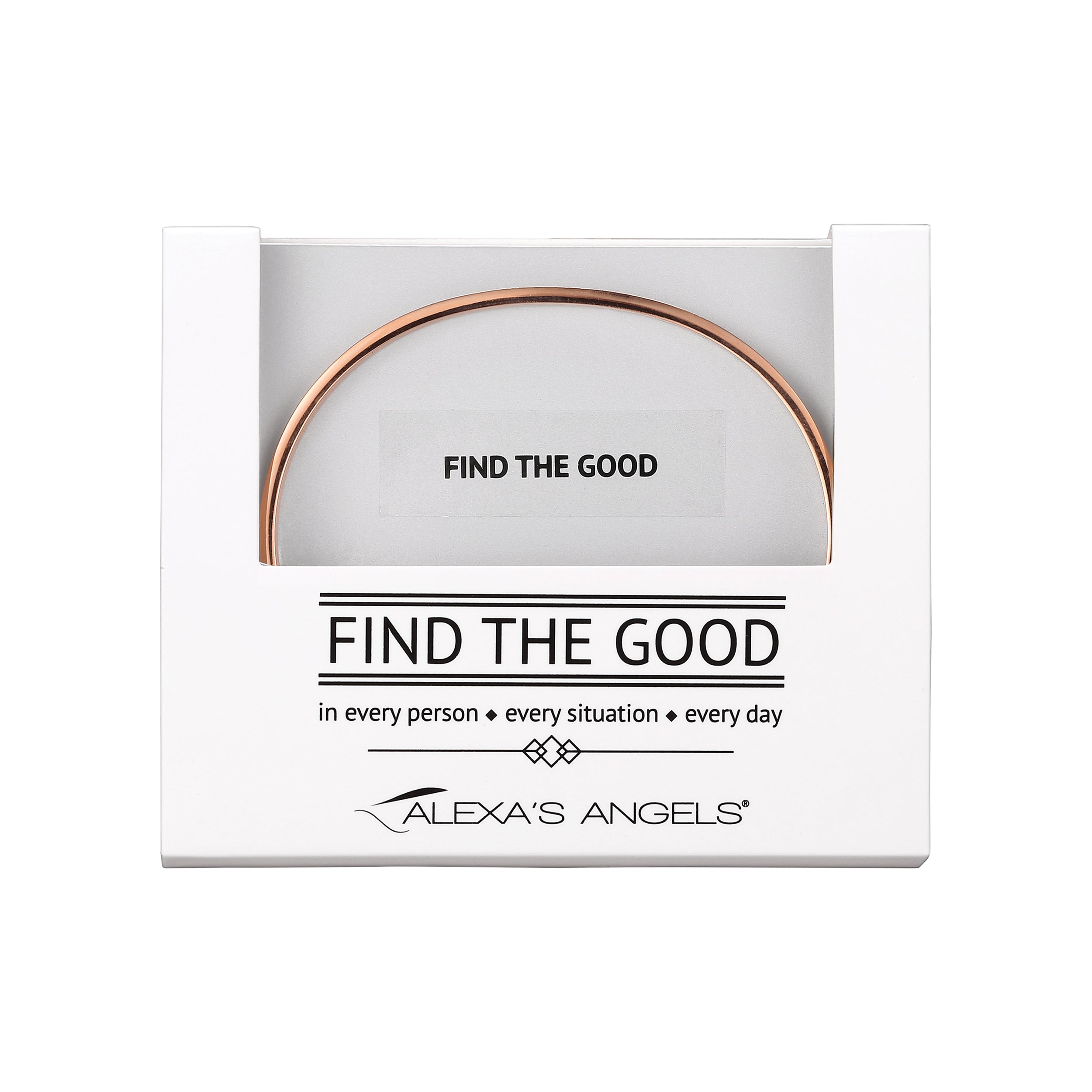 Alexa's Angels "Find the Good" Engraved Bracelet