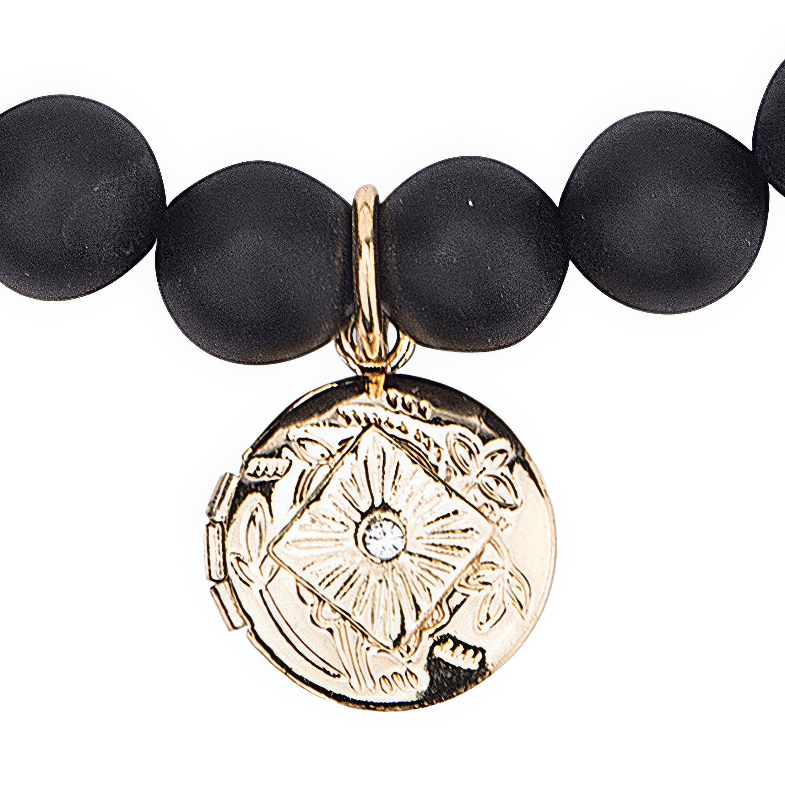 Alexa's Angels Natural Stone & Cubic Zirconia Prayer Box Bracelet