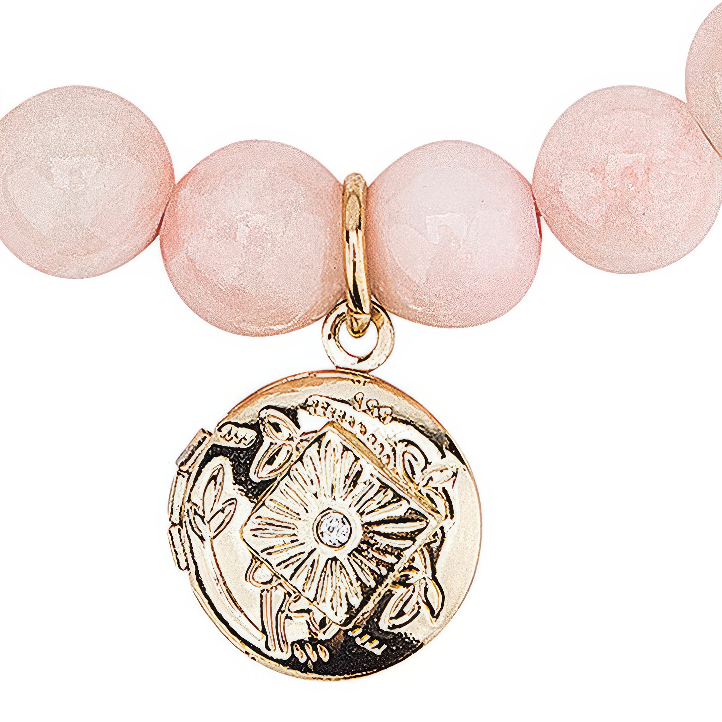 Alexa's Angels Natural Stone & Cubic Zirconia Prayer Box Bracelet