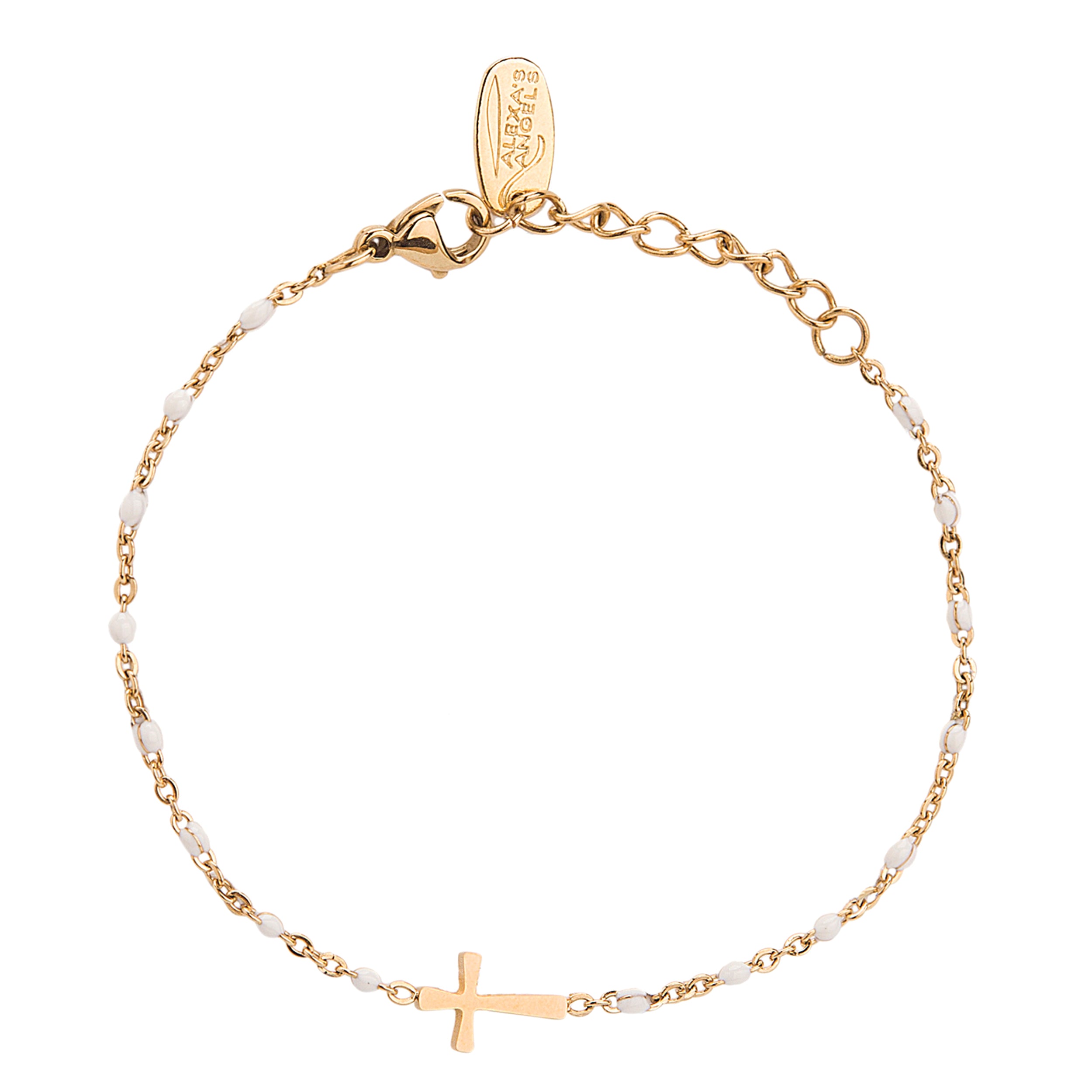 Alexa's Angels Live by Faith Cross Bracelet