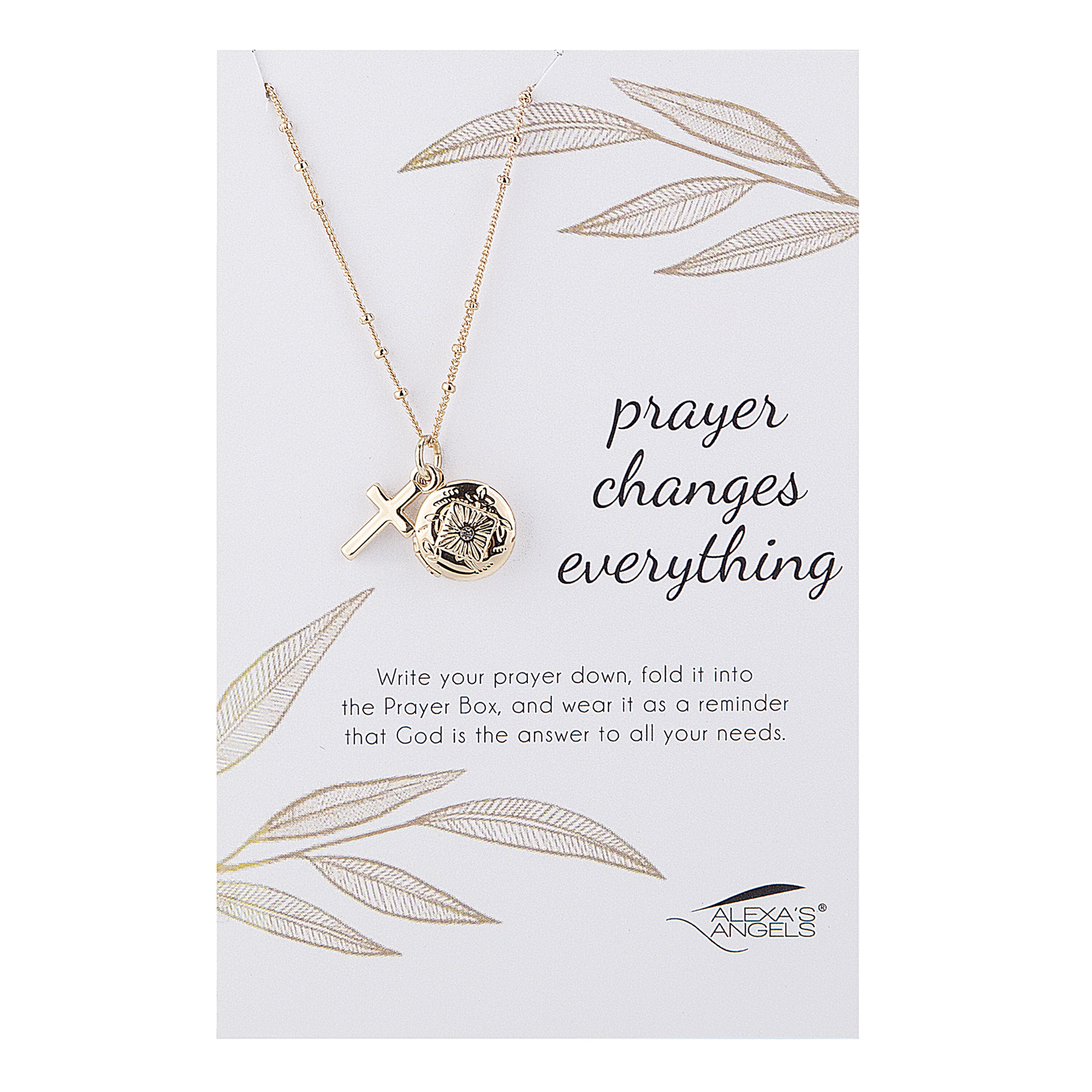 Alexa's Angels "Prayer Changes Everything" Prayer Box Necklace