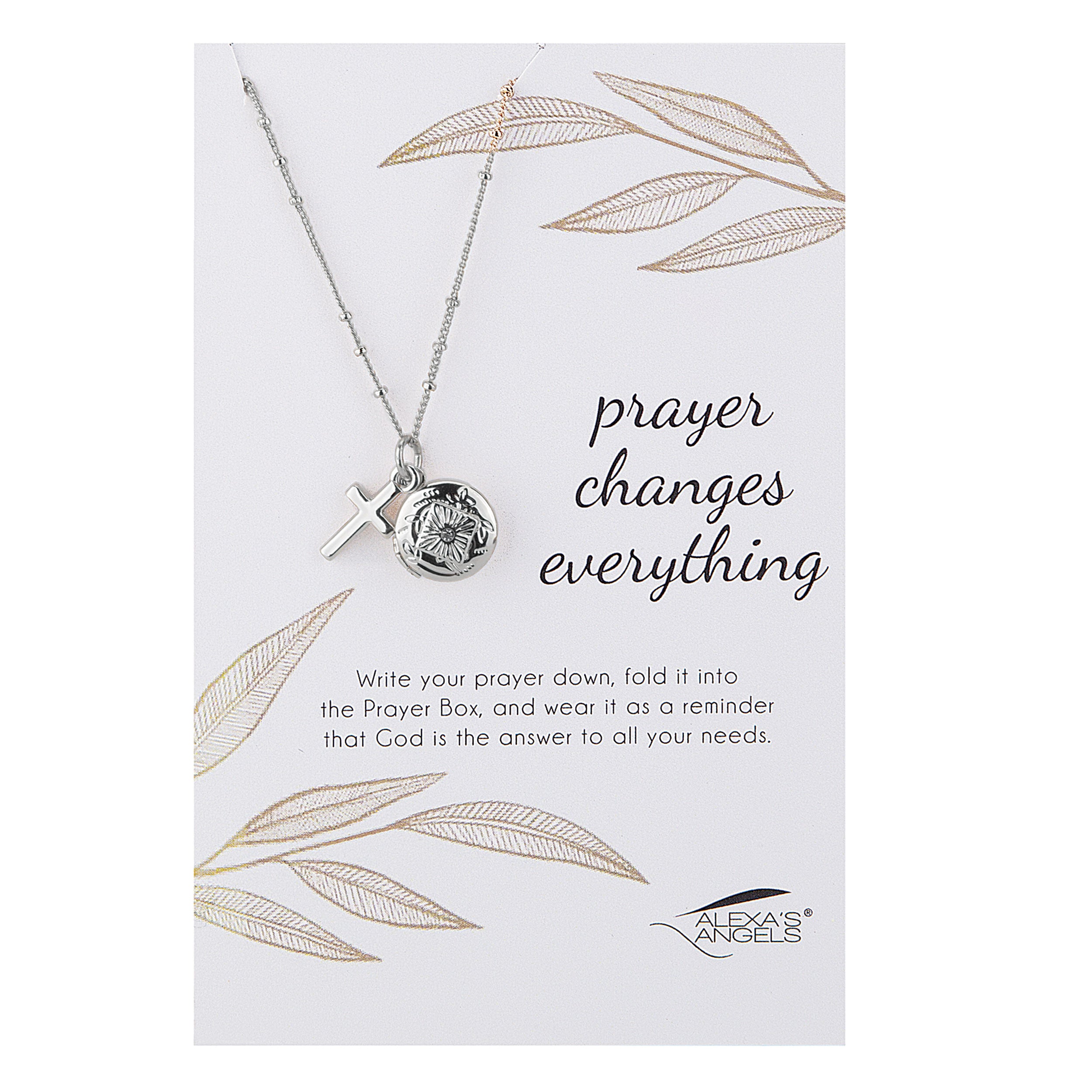 Alexa's Angels "Prayer Changes Everything" Prayer Box Necklace