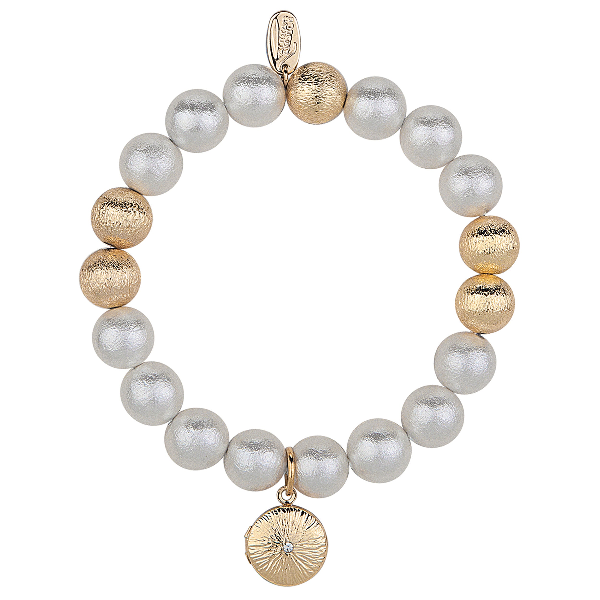Alexa's Angels Cotton Pearl Prayer Box Bracelet